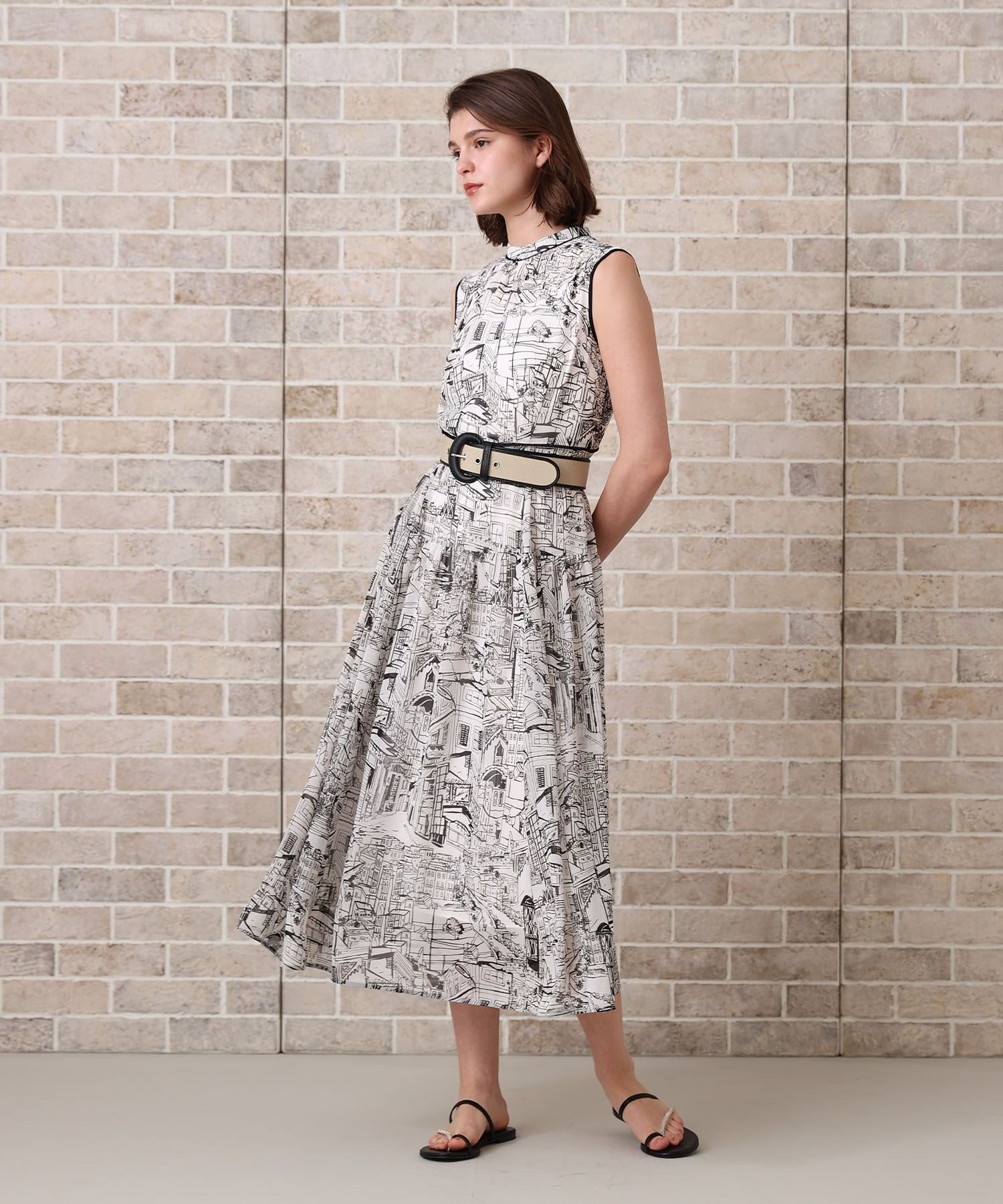 アナイ リネンライクビエラショートジレ セットアップ対応商品】リネンライクビエラショートジレ|ANAYI