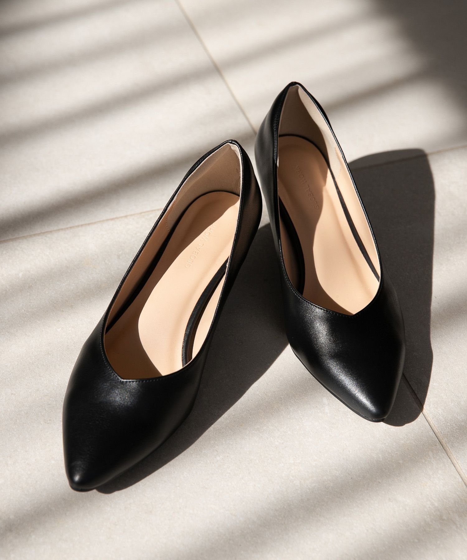 SALE／50%OFF】GLOBAL WORK らくっション撥水ヒールパンプス/172715