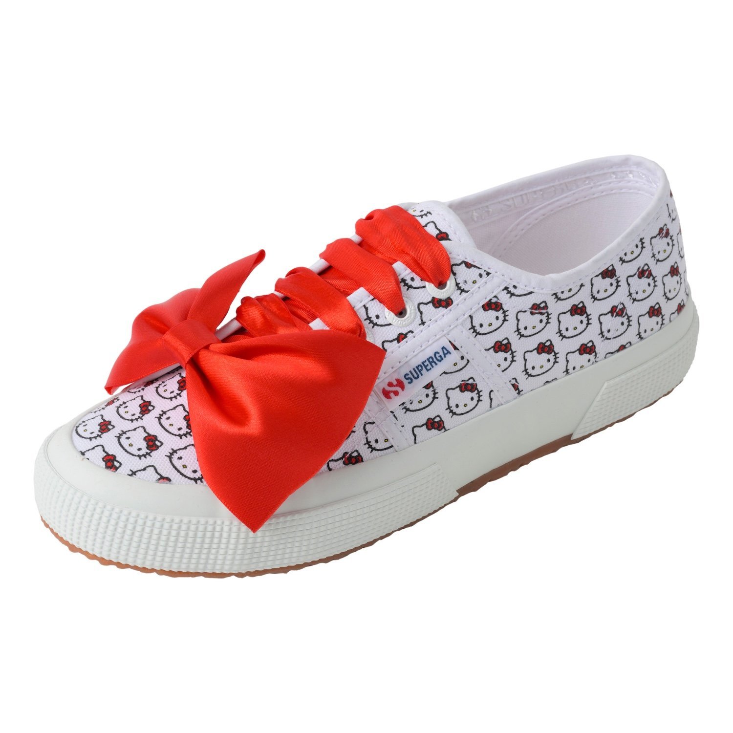 SUPERGA 2750 コットン プリント ハローキティ｜COT PRINT HELLO KITTY スペルガ シューズ・靴 スニーカー ホワイト【送料無料】画像