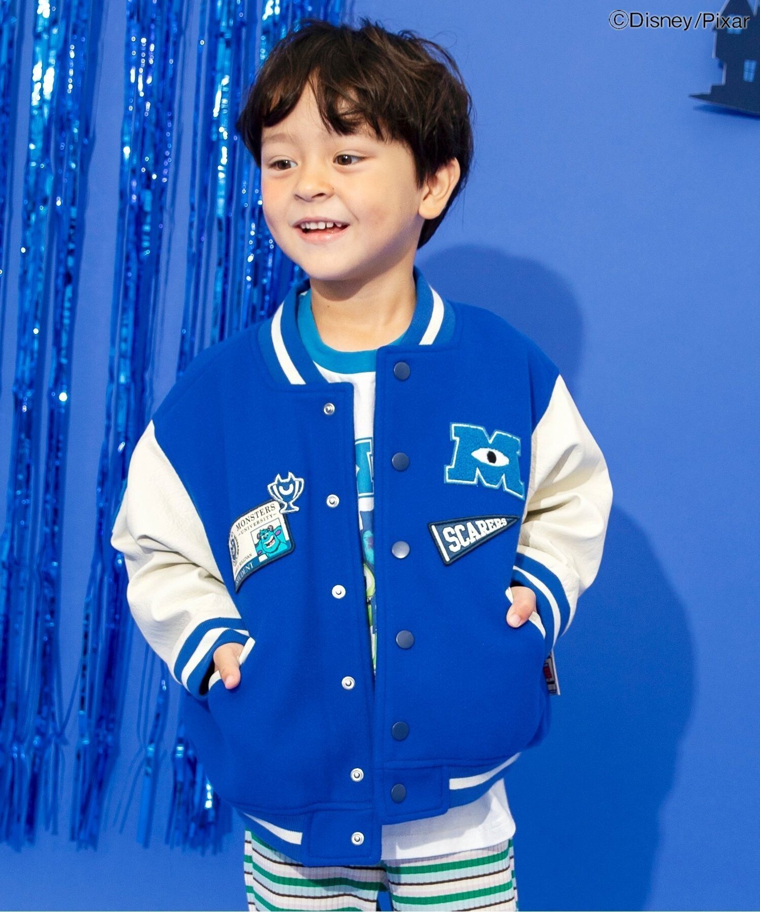 【SALE／50%OFF】BREEZE 『モンスターズ・ユニバーシティ』/スタジャン エフオーオンラインストア ジャケット・アウター ナイロンジャケット ブルー【送料無料】画像