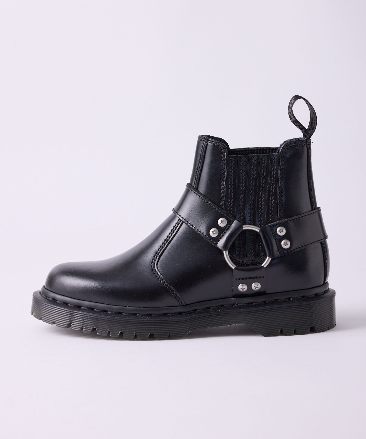 【SALE／30%OFF】M TO R 【Dr.Martens】HARNESS RING BOOTS アダムエロペ シューズ・靴 ブーツ ブラック【送料無料】画像