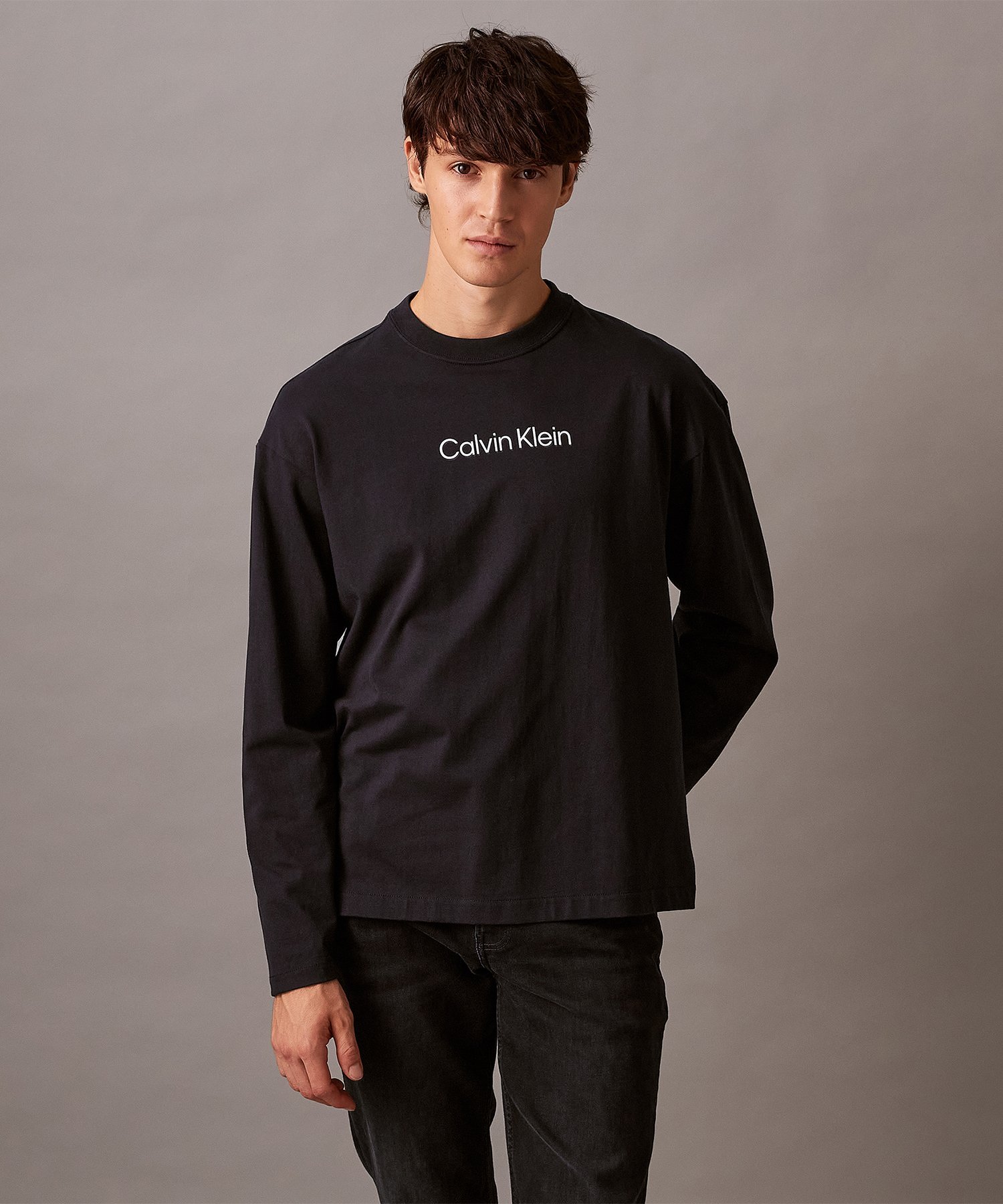 ◎売り切れました◎カルバンクラインのロングスリ―ブT シャツ 楽天市場】(M)【公式ショップ】 カルバンクライン リラックスロング