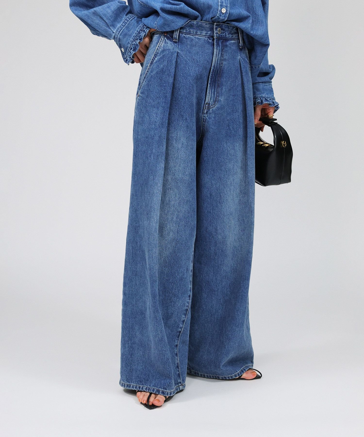 SALE／46%OFF】BABYLONE デニムタックパンツ バビロン パンツ
