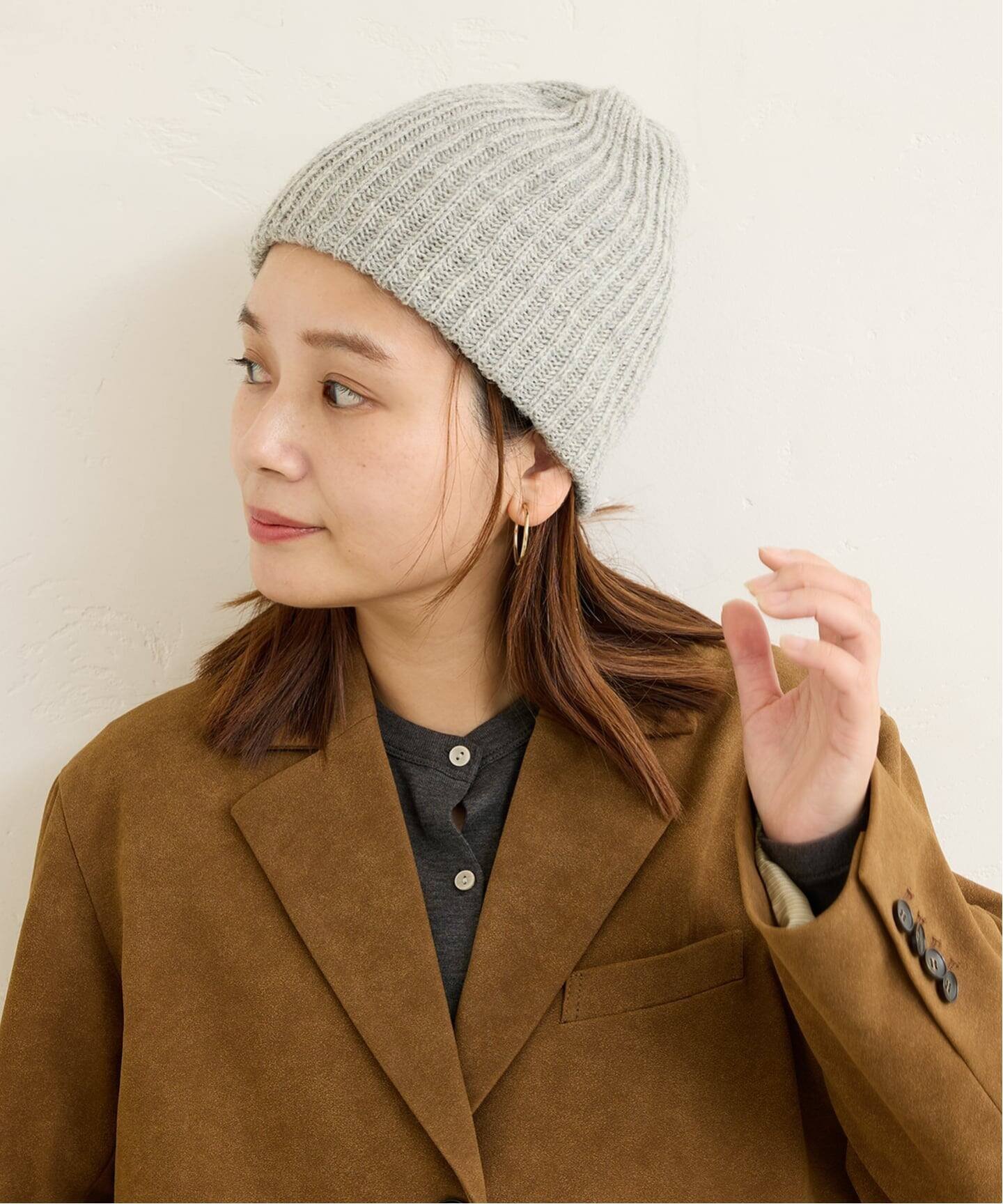 JO GORDON ジョーゴードン ニット帽 帽子 グレー JO GORDON ジョー