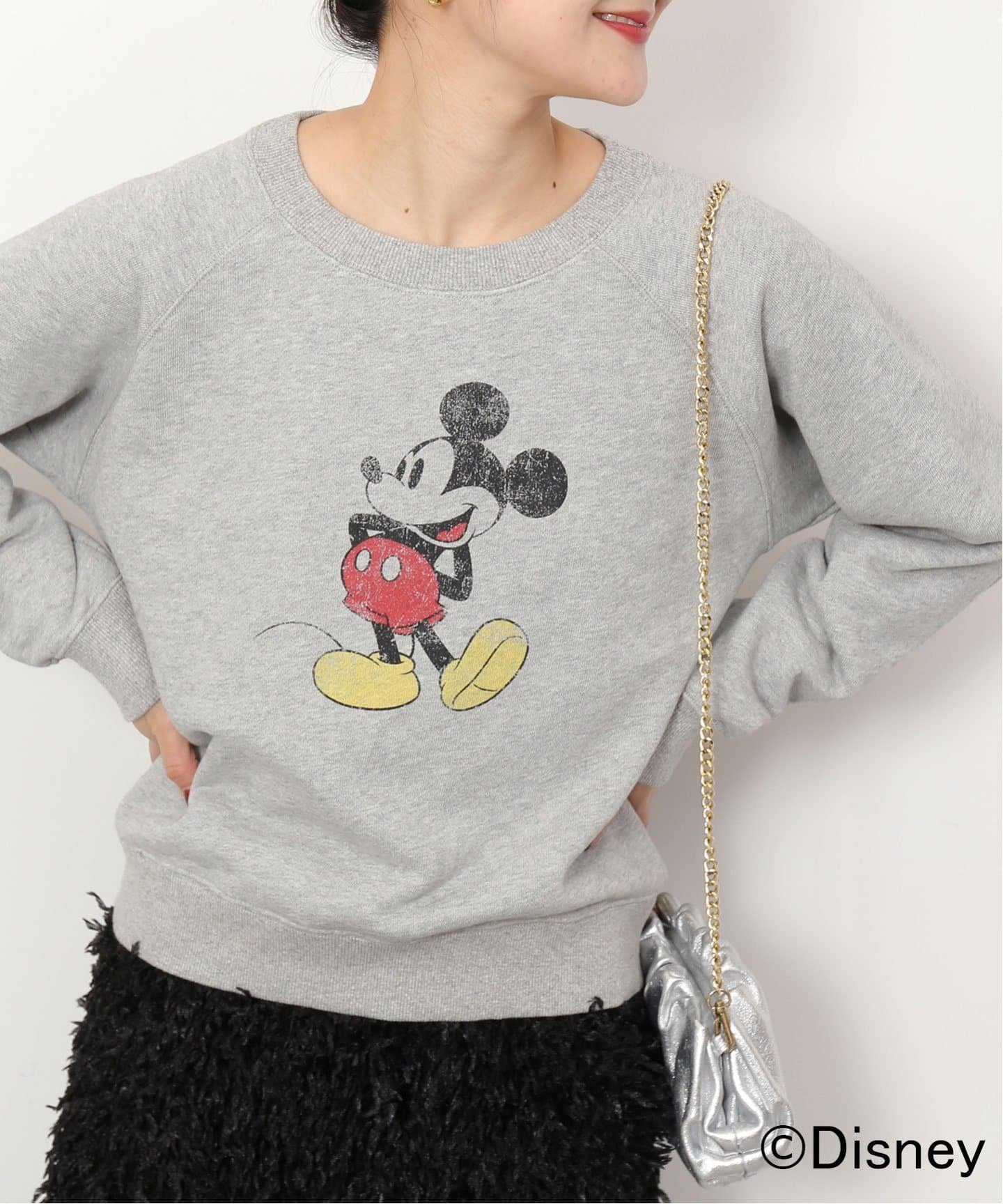 SLOBE IENA 【+81BRANCA/ハチイチブランカ 】ミッキースウェット