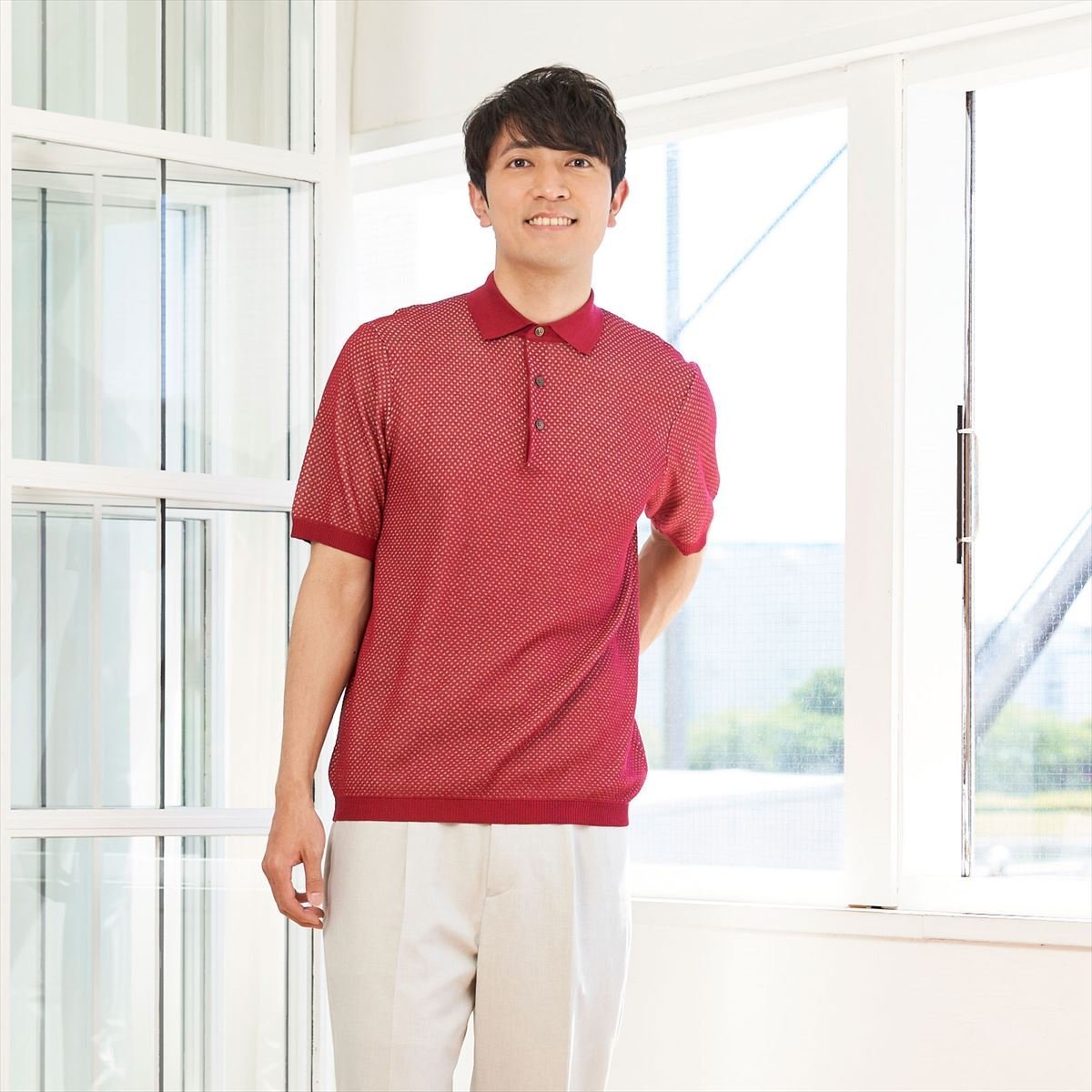 楽天市場】ラブロス LABROS ニットポロシャツ ブラック