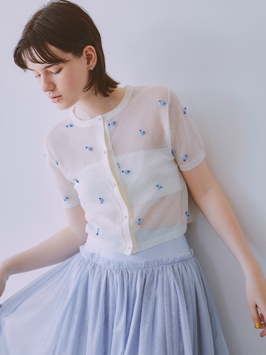 楽天市場】【SALE／45%OFF】マテリアルミックスニットトップス