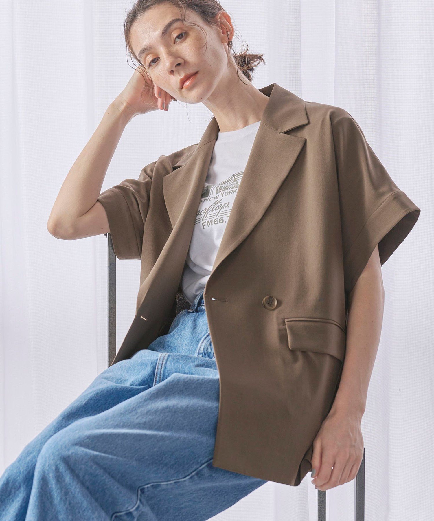 ６ROKU ツイルジャケット 6(ROKU)＞ツイルジャケット