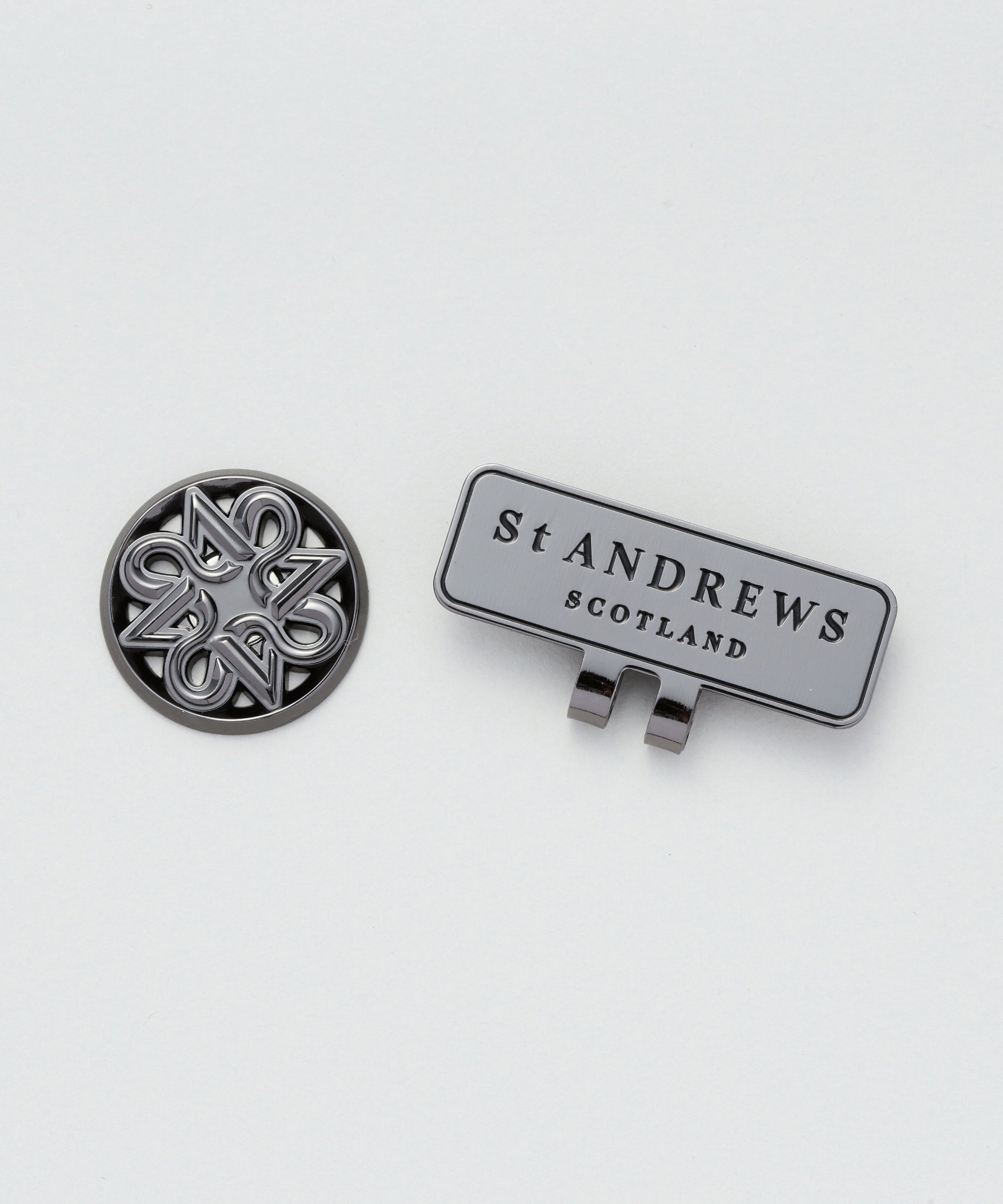 セントアンドリュース　記念フォーク＆クリップ セント・アンドリュース St ANDREWS グリーンフォーク : GDO
