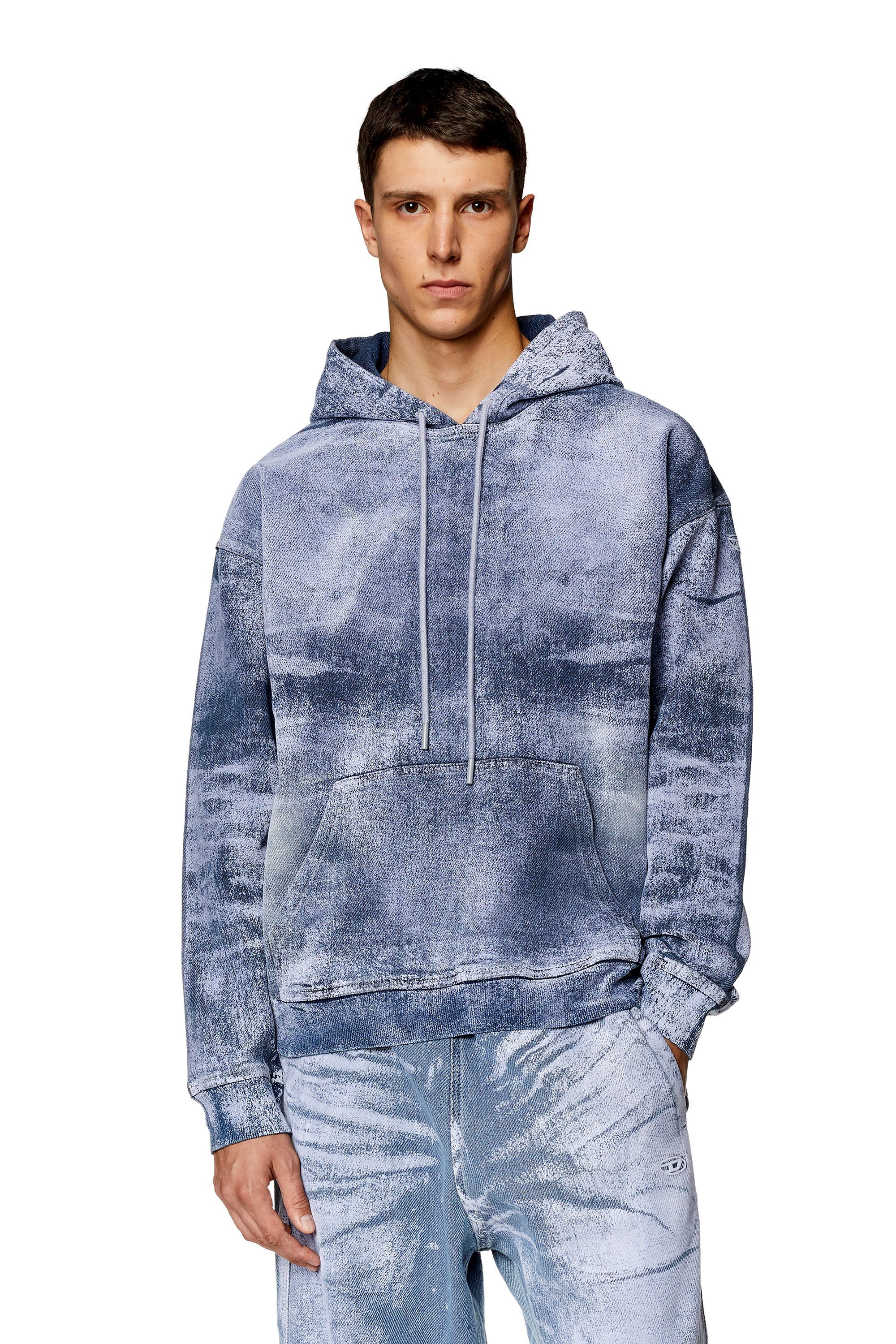 DIESEL◆パーカー/S/コットン/GRY/無地 Urban Sophistication】 Devilish Collegue Hoodie 810123514991