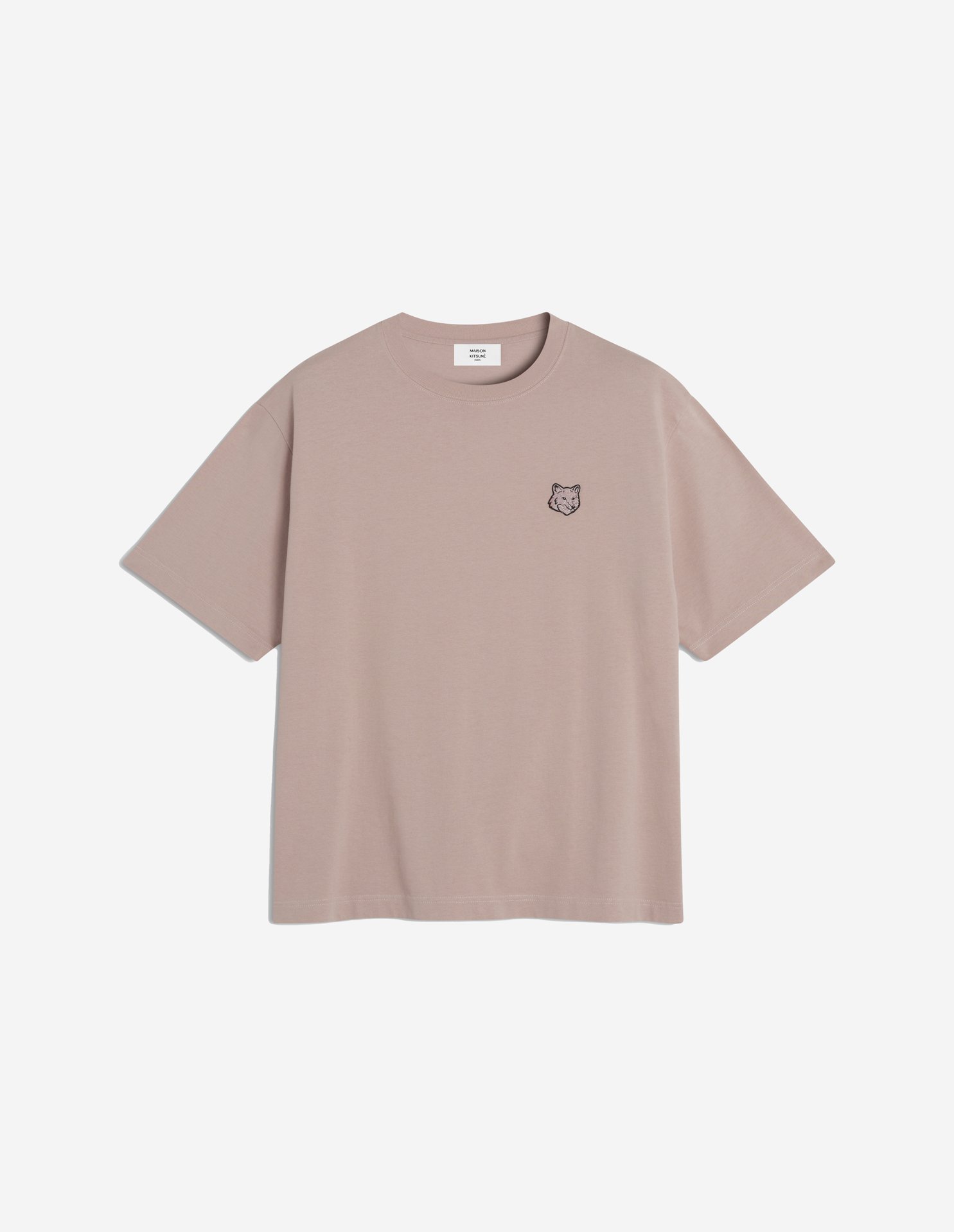 MAISONKITSUNE メゾンキツネ Tシャツ　ライトベージュ　XSサイズ Maison Kitsune（メゾンキツネ）の「DOUBLE FOX HEAD PATCH