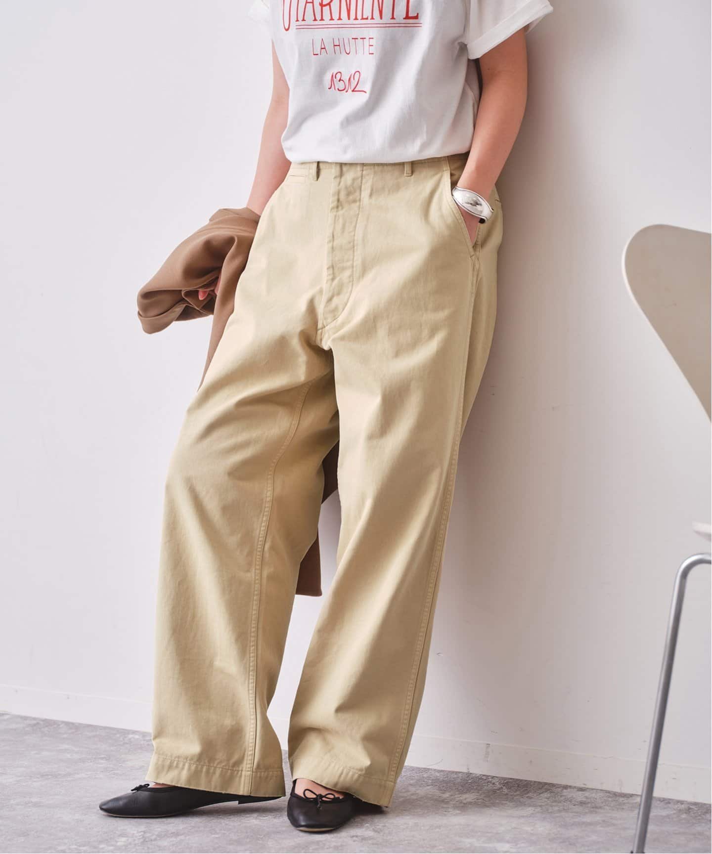 100%正規品 & Spick Span スピックアンドスパン チノワイドパンツ Higuchi*S パンツ