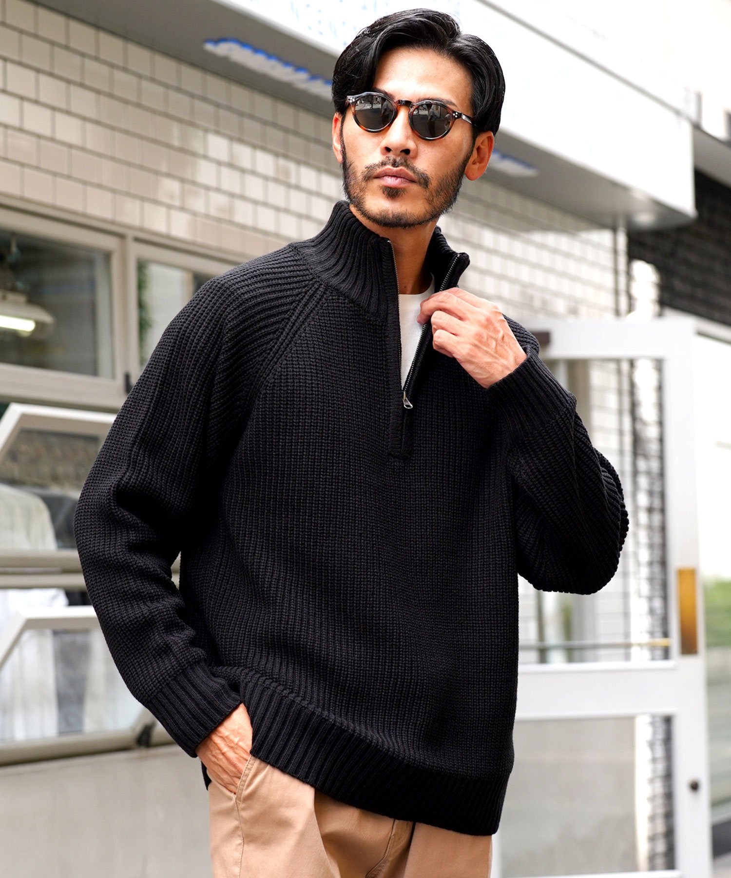 【リー】2点おまとめメンズ ハーフジップ ブラックMメンズニットキャメルS 楽天市場】ドライバーズニット ニット メンズ セーター ニットセーター