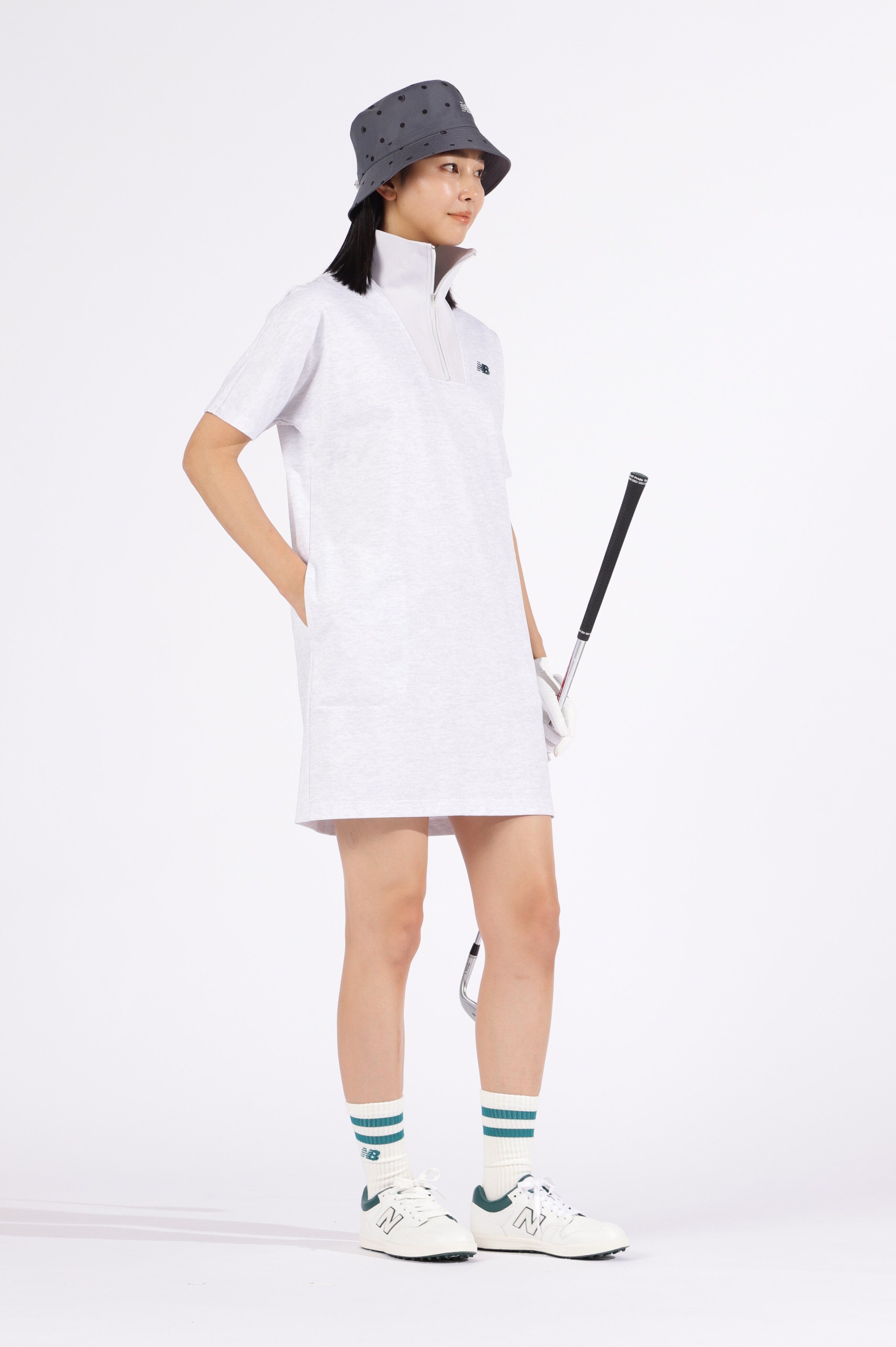 美品 new balance GOLF ドビーボーダーハーフジップワンピース 楽天市場】ニューバランス ゴルフ new balance golf レディース