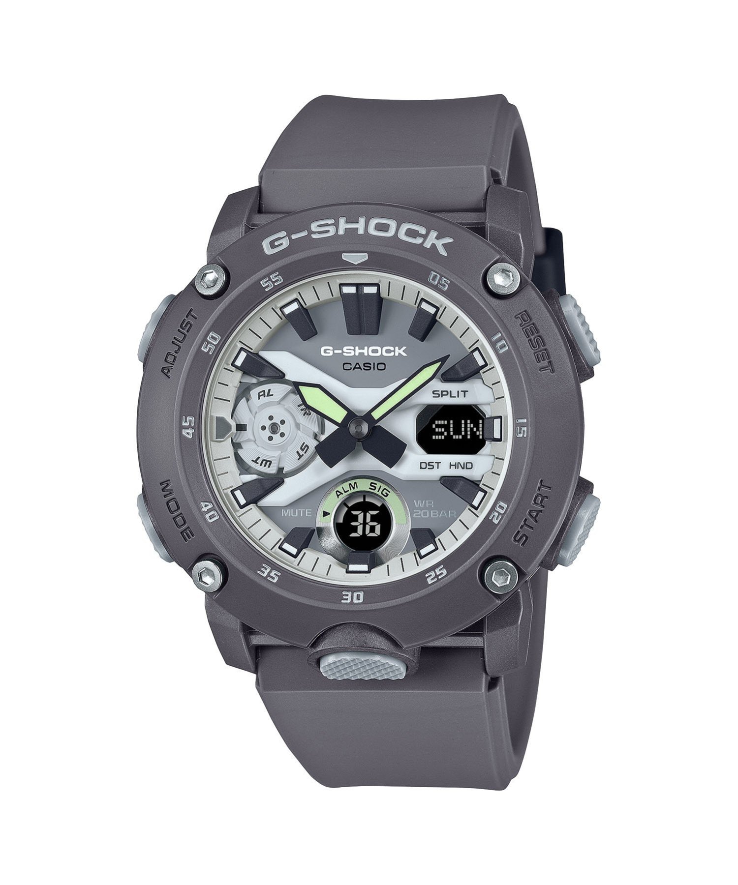 楽天市場】G-SHOCK HIDDEN GLOW Series GA-2000HD-8AJF グレー