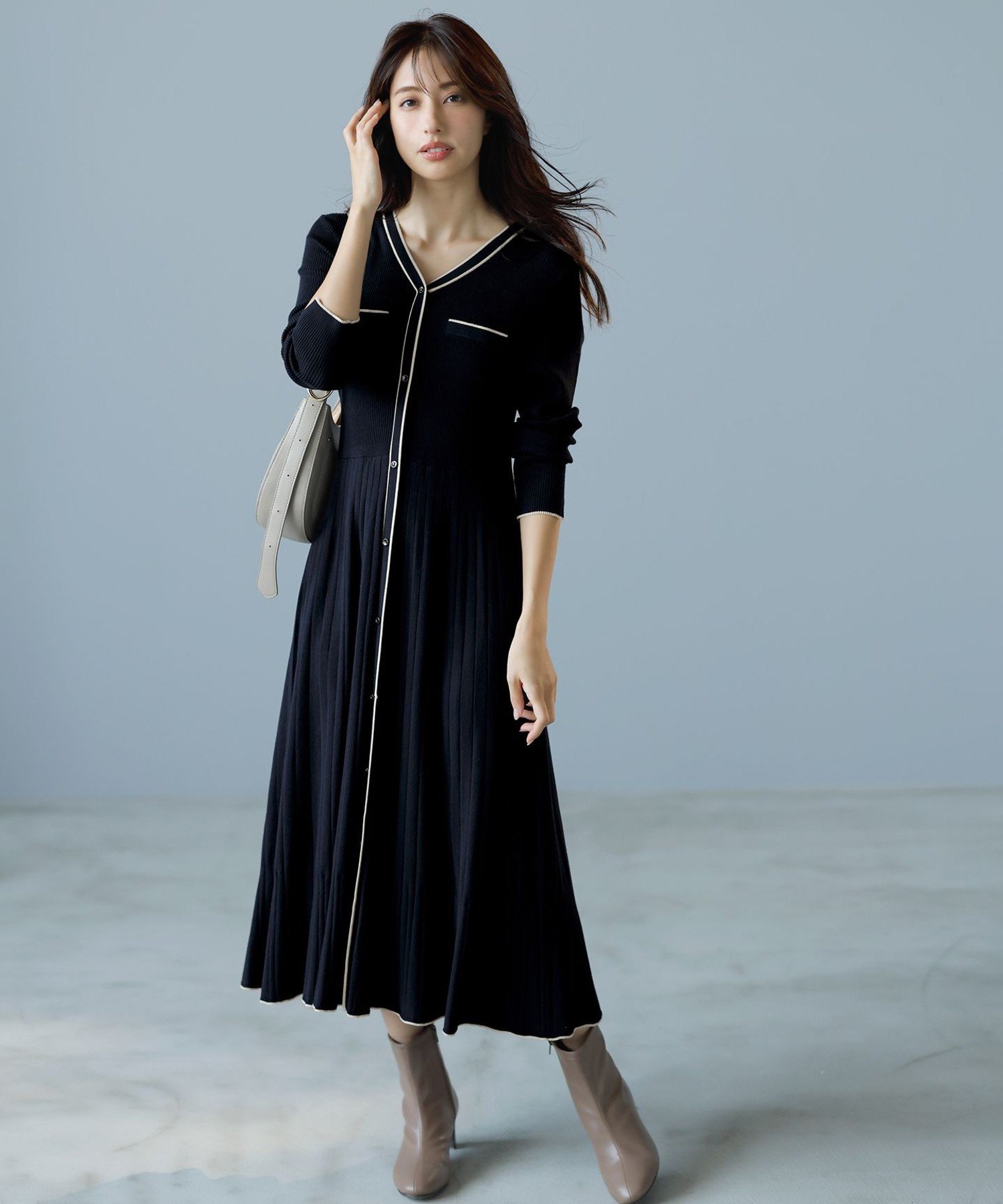 any SiSワンピース any SiS ワンピース 「低身長企画」フェミニンギャザー