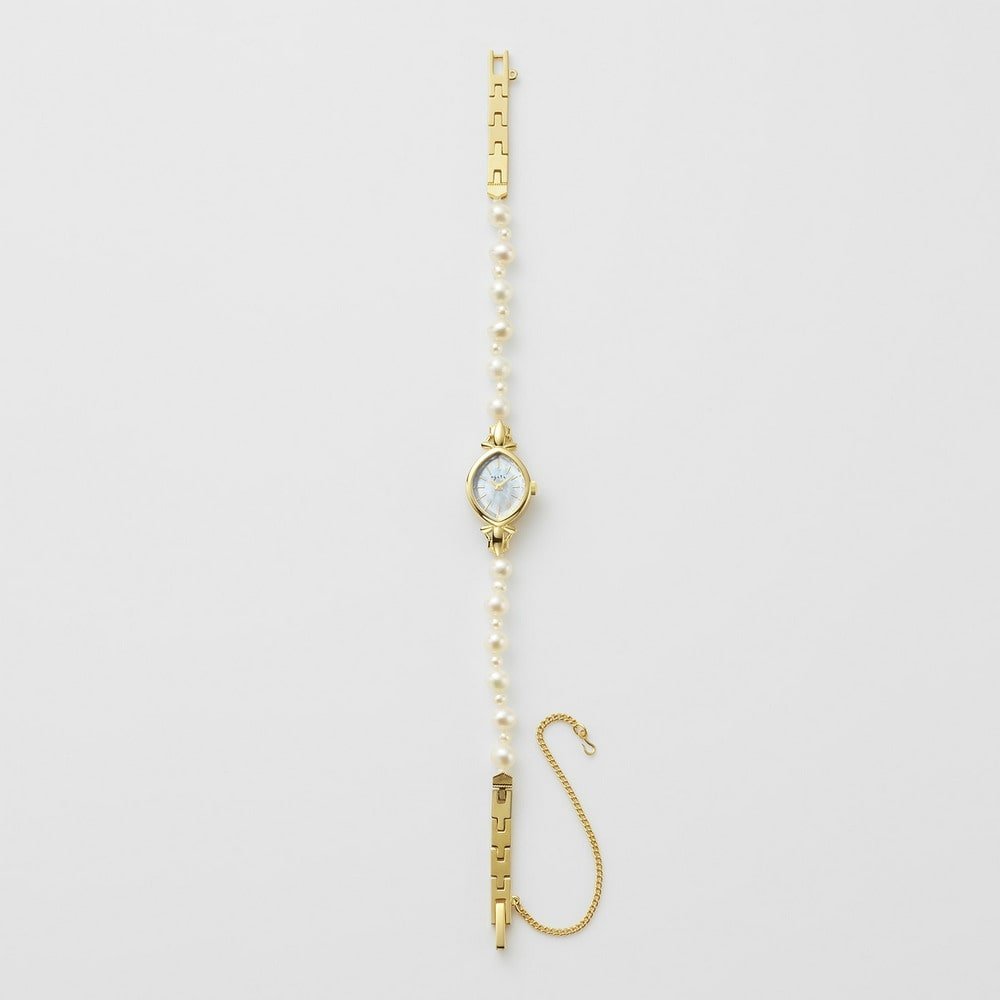 agete 淡水パールベルトジュエリーウォッチ アガット アクセサリー