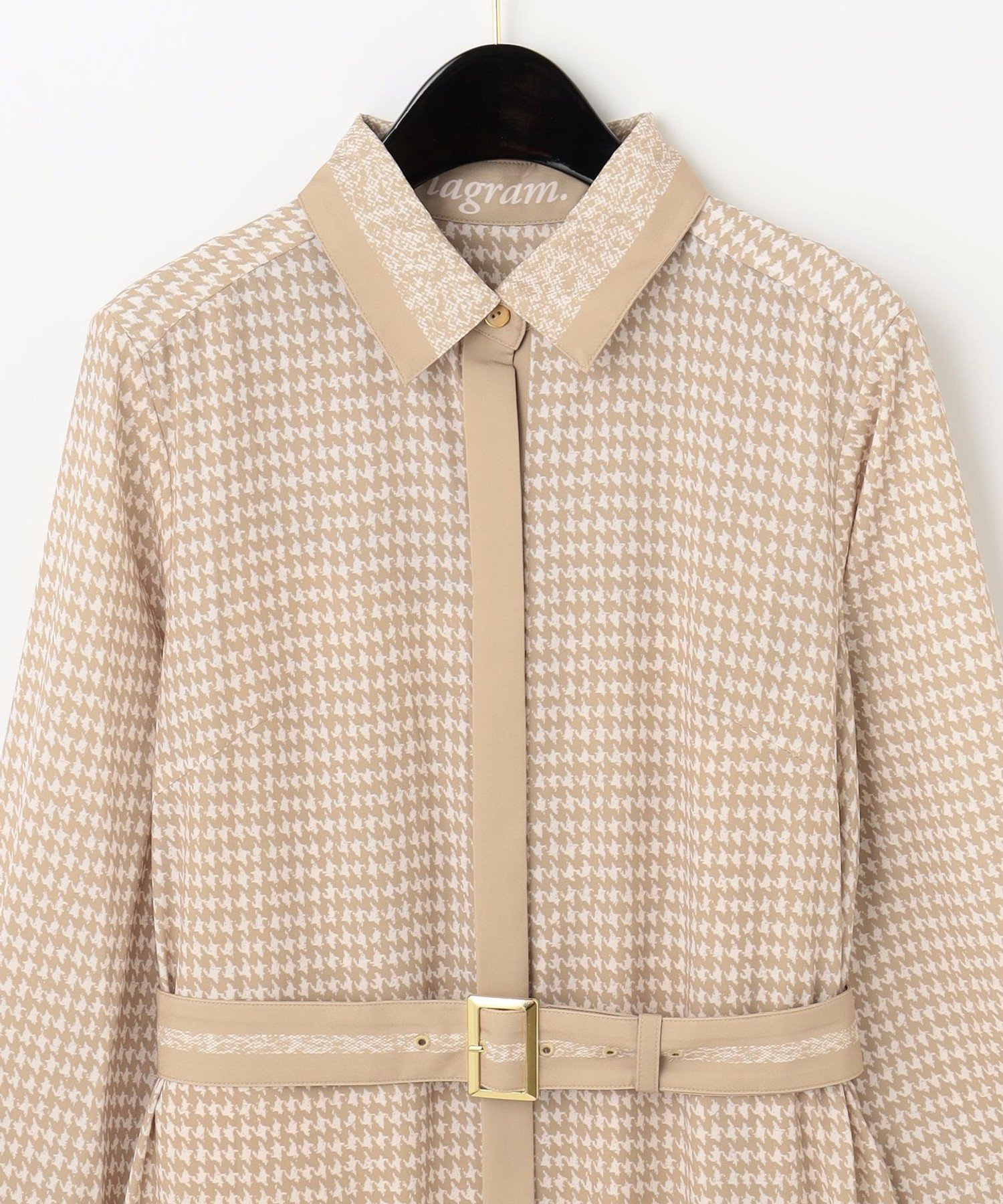 SALE／60%OFF】GRACE CONTINENTAL ハウンドトゥースプリントワンピース