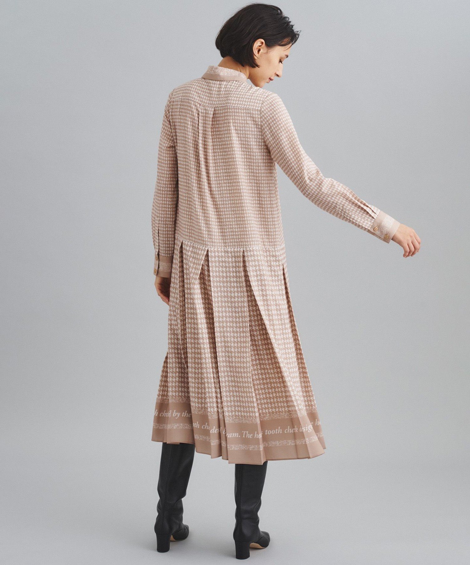 SALE／60%OFF】GRACE CONTINENTAL ハウンドトゥースプリントワンピース