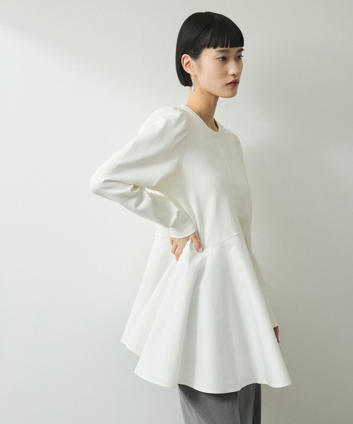 ADAM ET ROPE' FEMME 【WEB限定】・【オケージョン】フリルペプラム