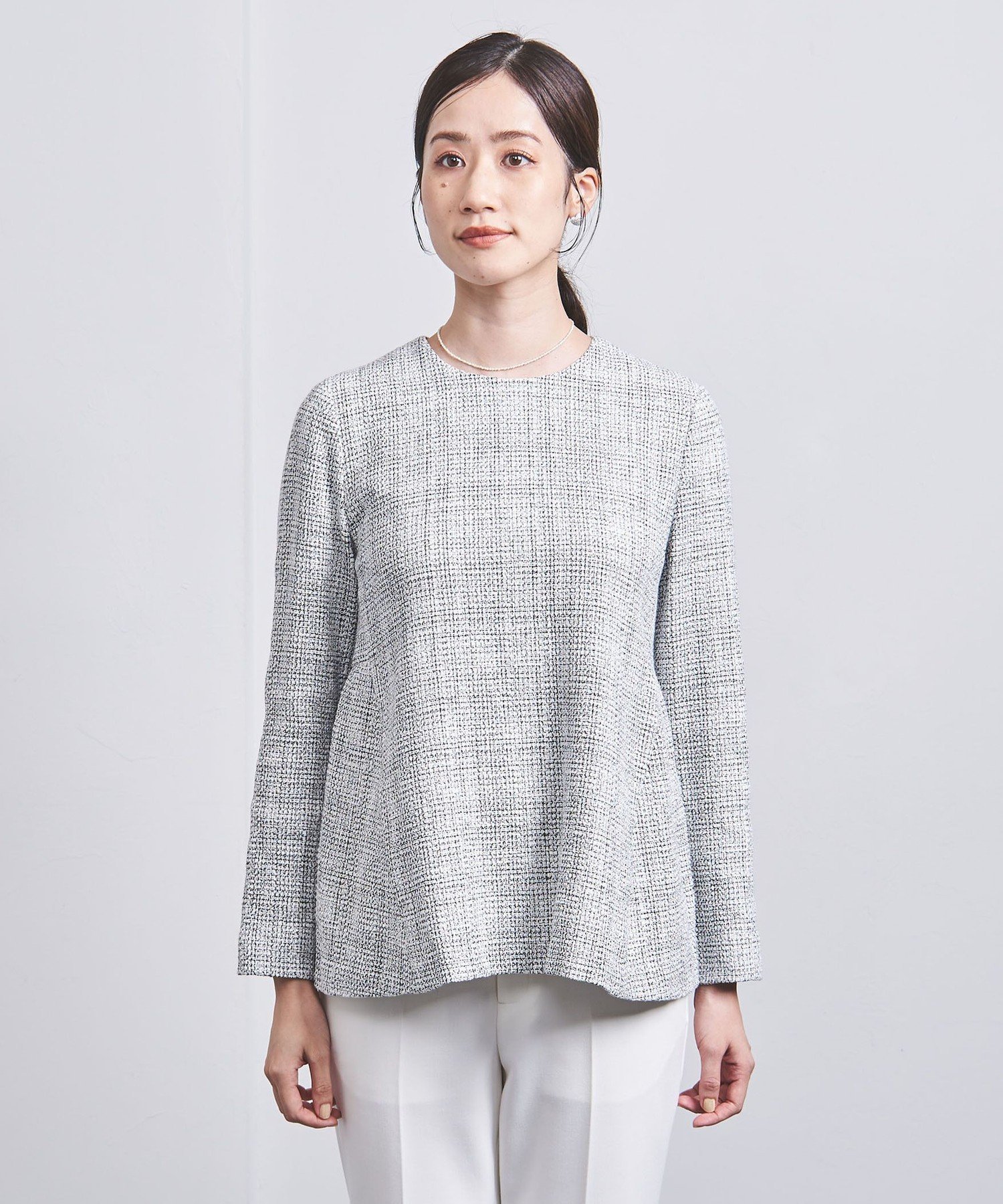 SALE／50%OFF】UNITED ARROWS ミックスツイード バックペプラム