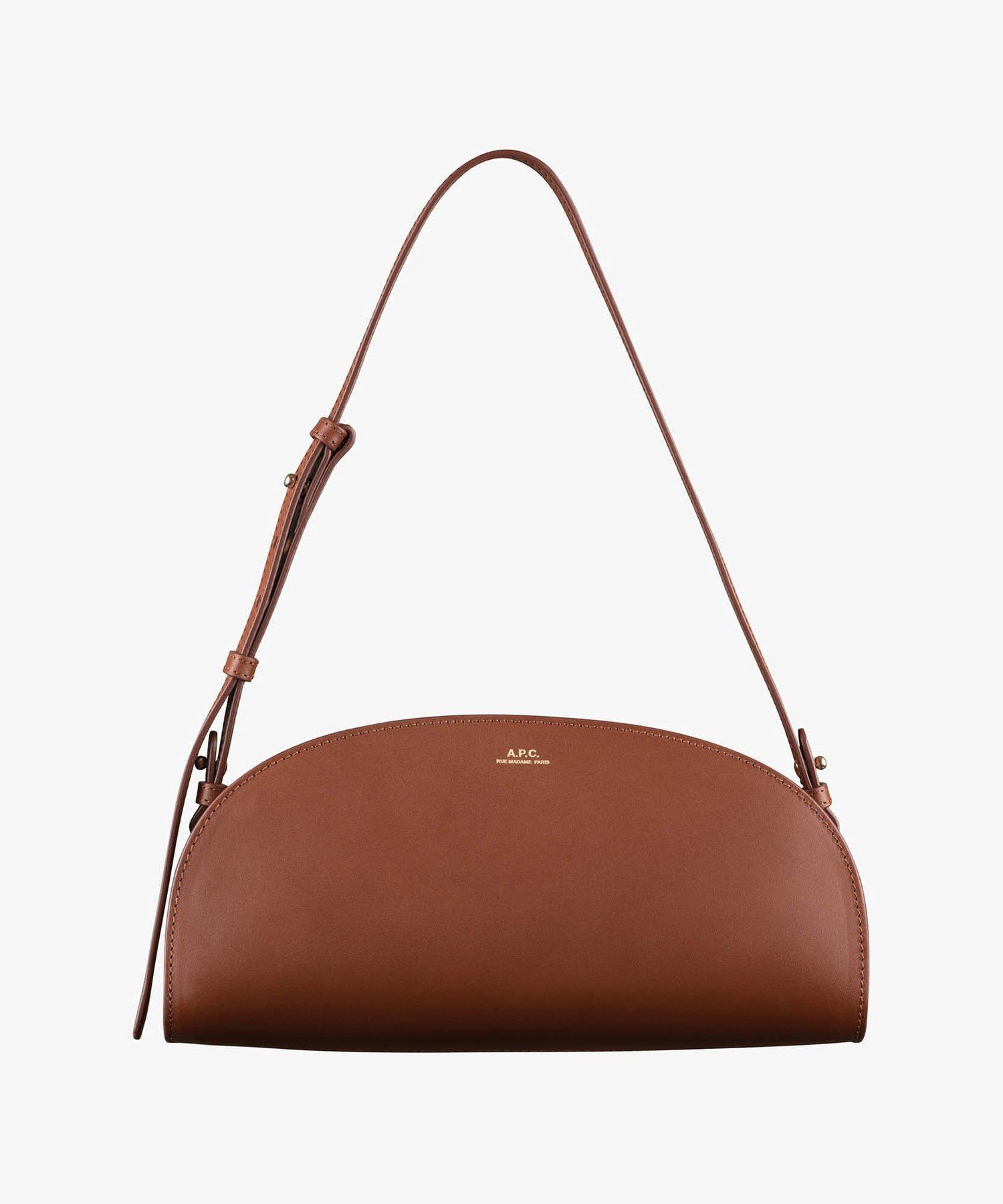 美品　A.P.C. ハーフムーン レザー　ショルダーバッグ 楽天市場】A.P.C. ハーフムーン ショルダーバッグ レザー ミニ