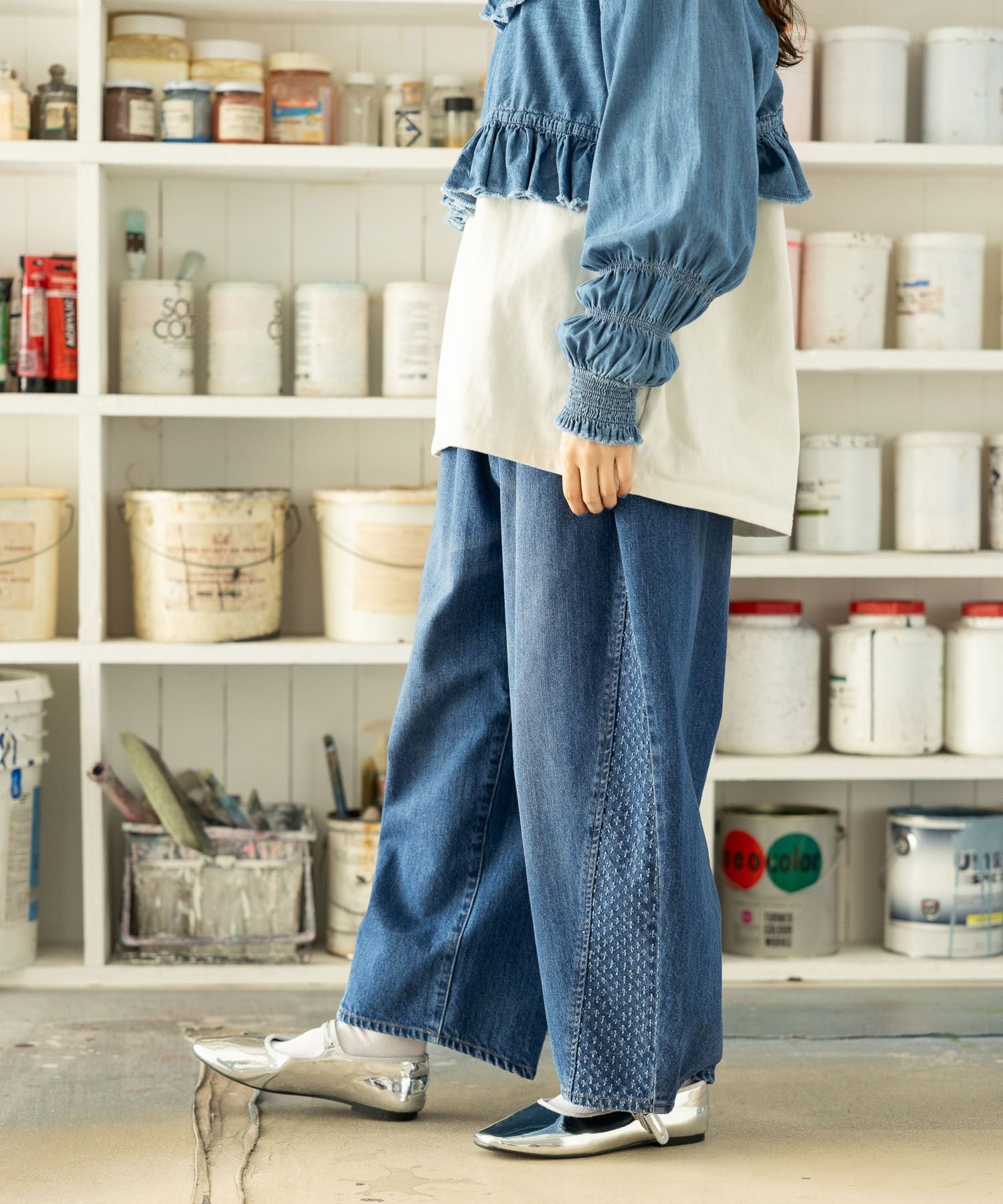 niko and… BELT BARREL DENIM 楽天市場】【SALE／50%OFF】[NKJ 2025SS]BELT BARREL DENIM niko