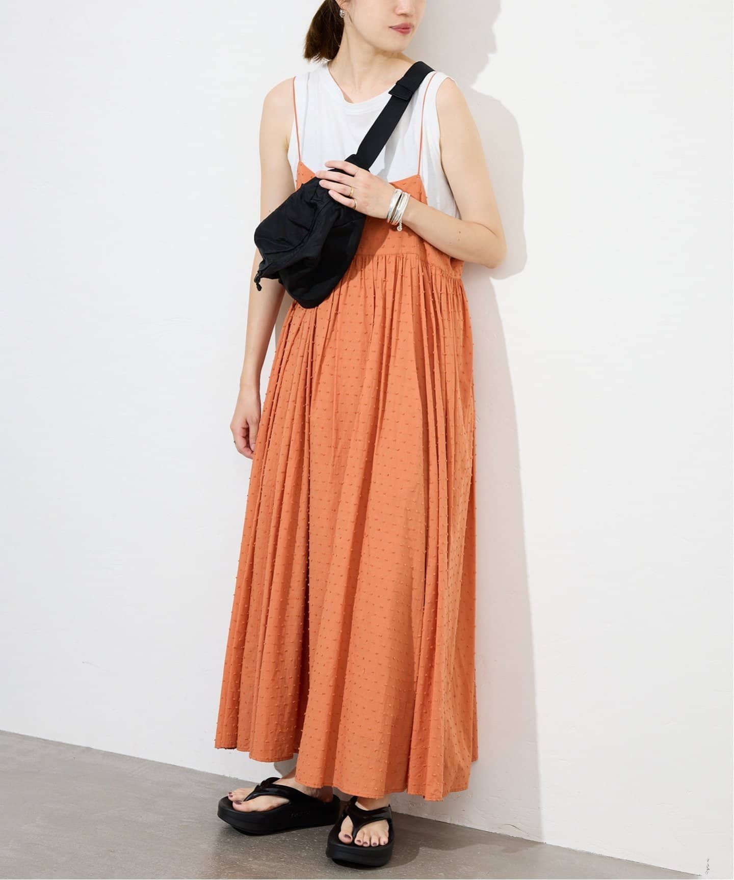 TAKO様　新品未使用✨25ss スローブイエナ プリントタフタキャミワンピース プリントタフタキャミワンピース（ワンピース）｜SLOBE IENA