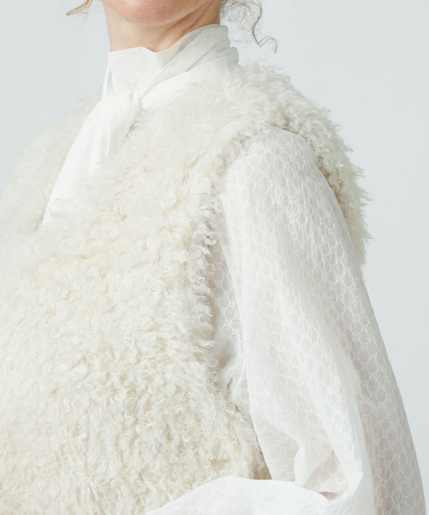 SALE／30%OFF】Ballsey プードルファー Vネックベスト