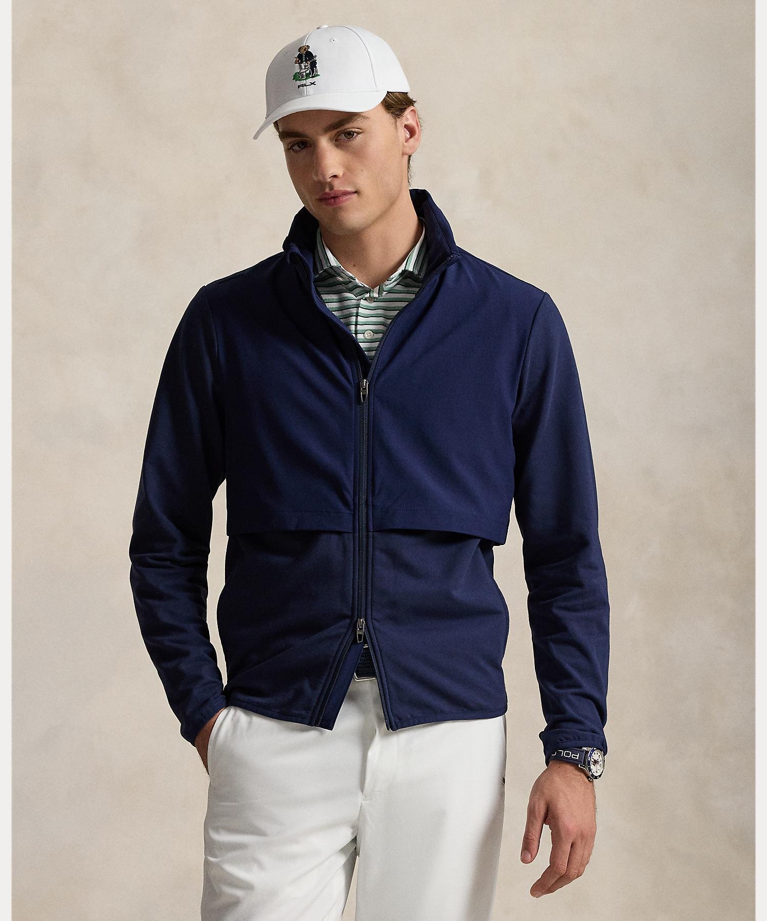RLX POLO GOLF フリースブルゾン RLX POLO GOLF フリースブルゾン Ralph Lauren RLX Navy Blue 1/4 Zip