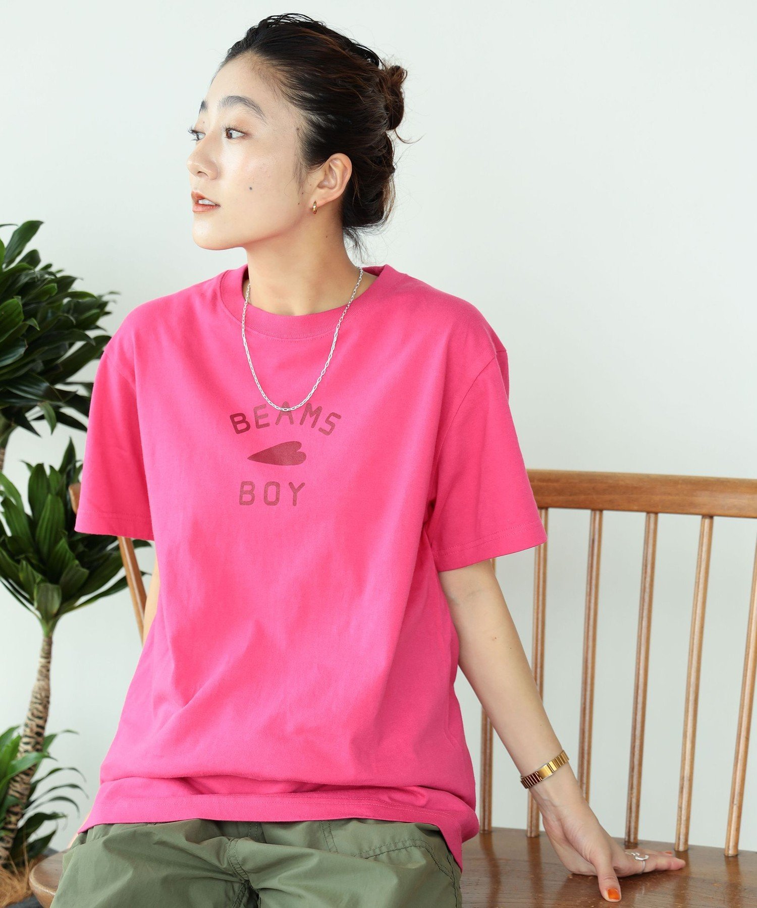 BEAMS BOY 【受注生産商品】BEAMS BOY / HEART ロゴ Tシャツ＜全11色