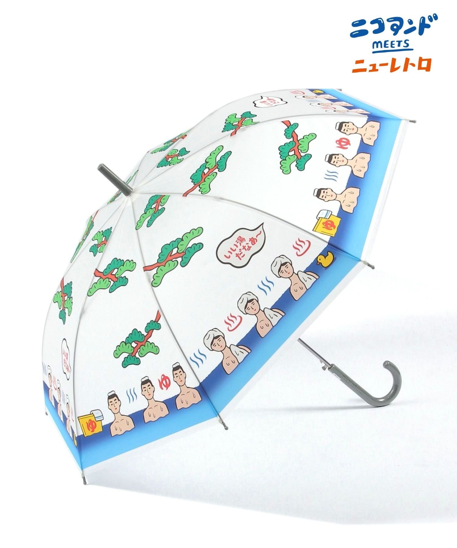【新品】niko and ニコアンド 藤子・F・不二雄 ドラえもん ビニール傘 niko and（ニコアンド）の「【藤子・F・不二雄】総柄ビニール