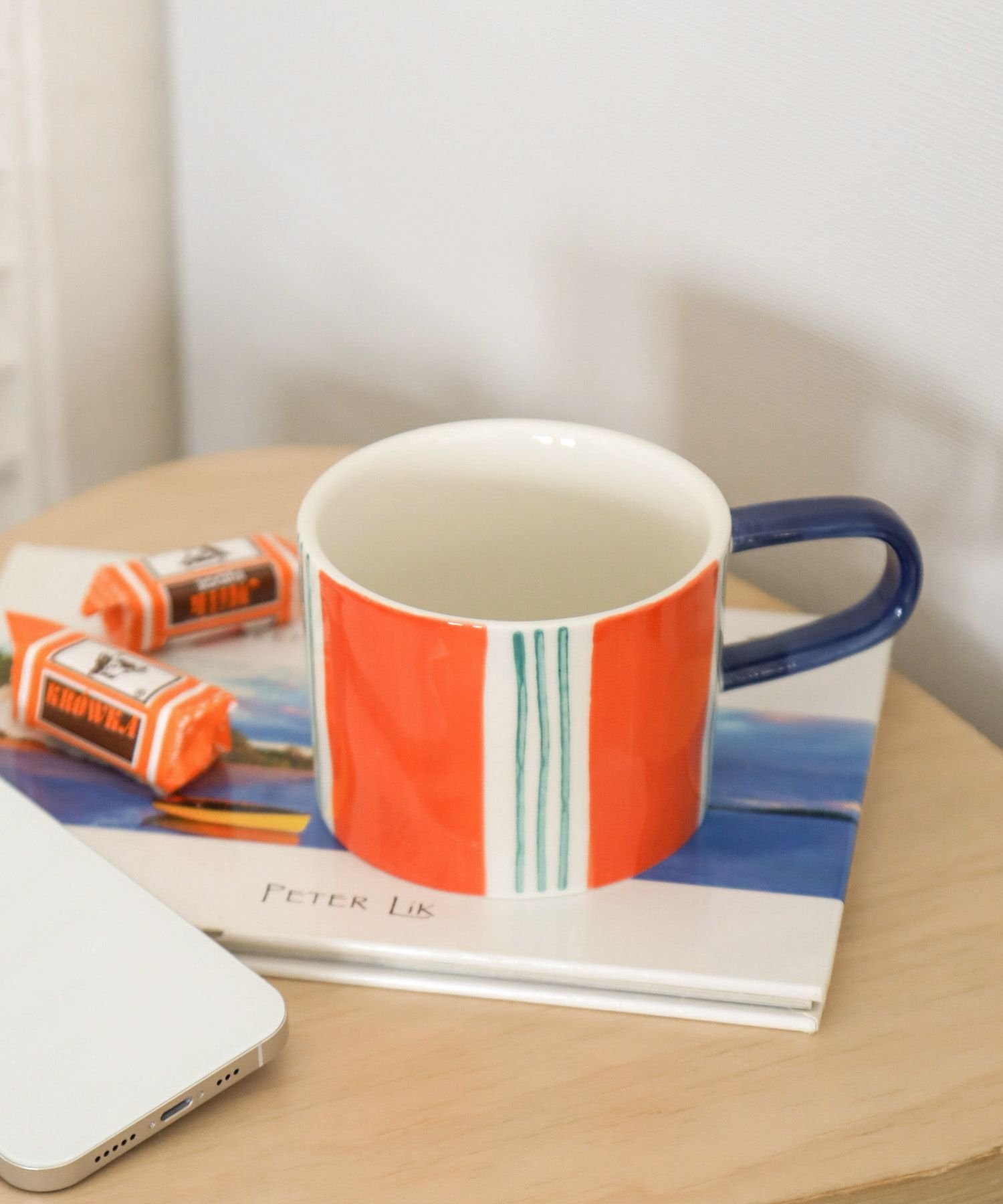 BAYFLOW [電子レンジ・食洗機OK]BF JUICY COLORS ストライプマグ ベイフロー 食器・調理器具・キッチン用品 グラス・マグカップ・タンブラー オレンジ ピンク イエロー画像