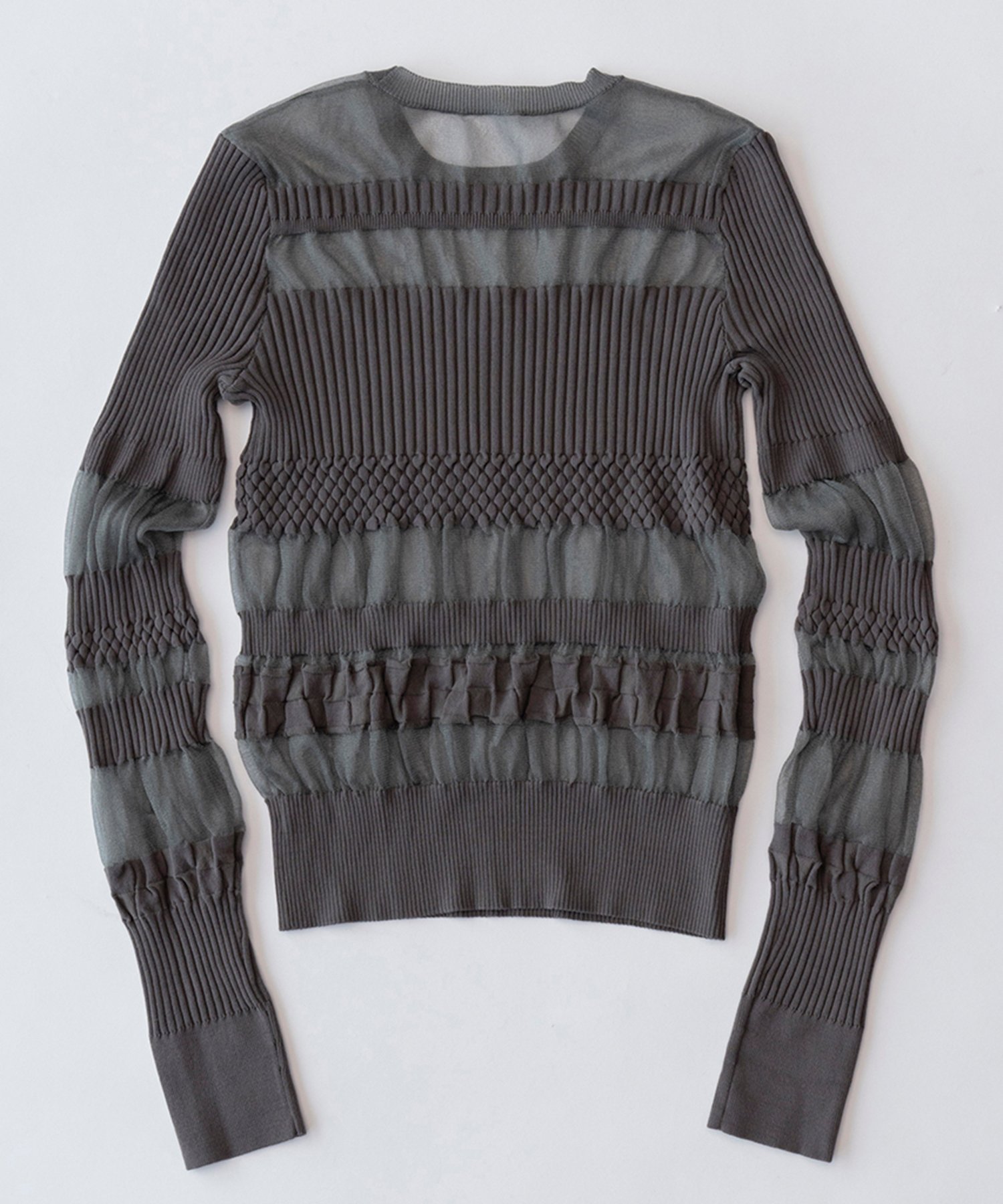 SALE／30%OFF】PRANK PROJECT ビスチェカットシースルーリブニット