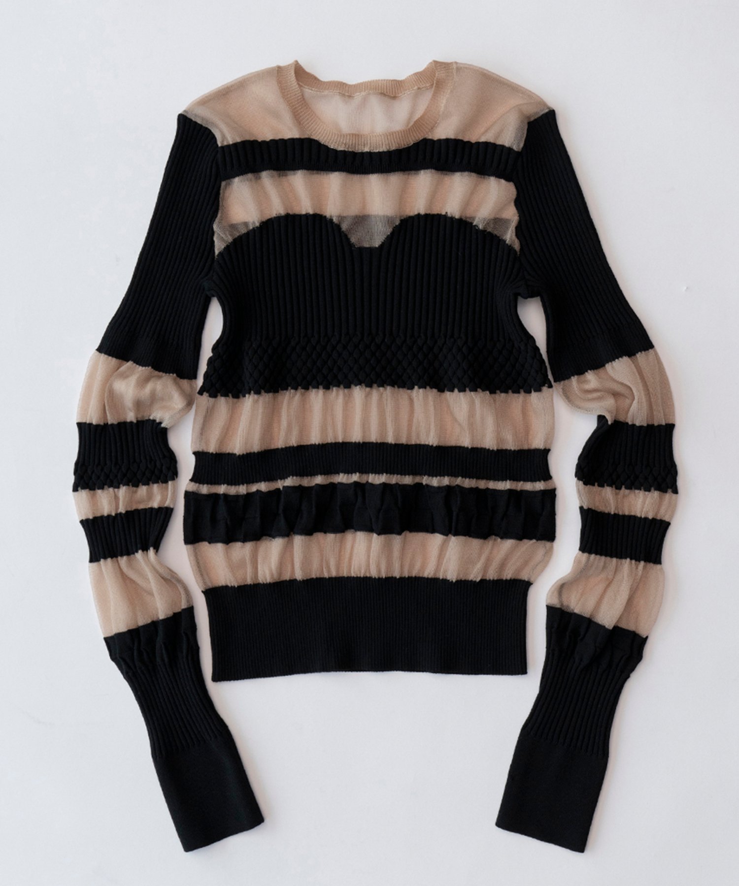SALE／30%OFF】PRANK PROJECT ビスチェカットシースルーリブニット  