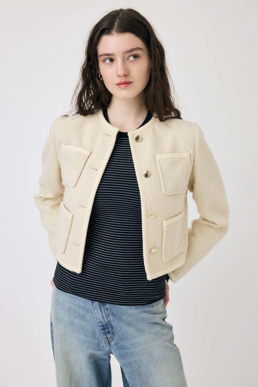 楽天市場】【SALE／30%OFF】VELOUR ツイード ジャケット MOUSSY