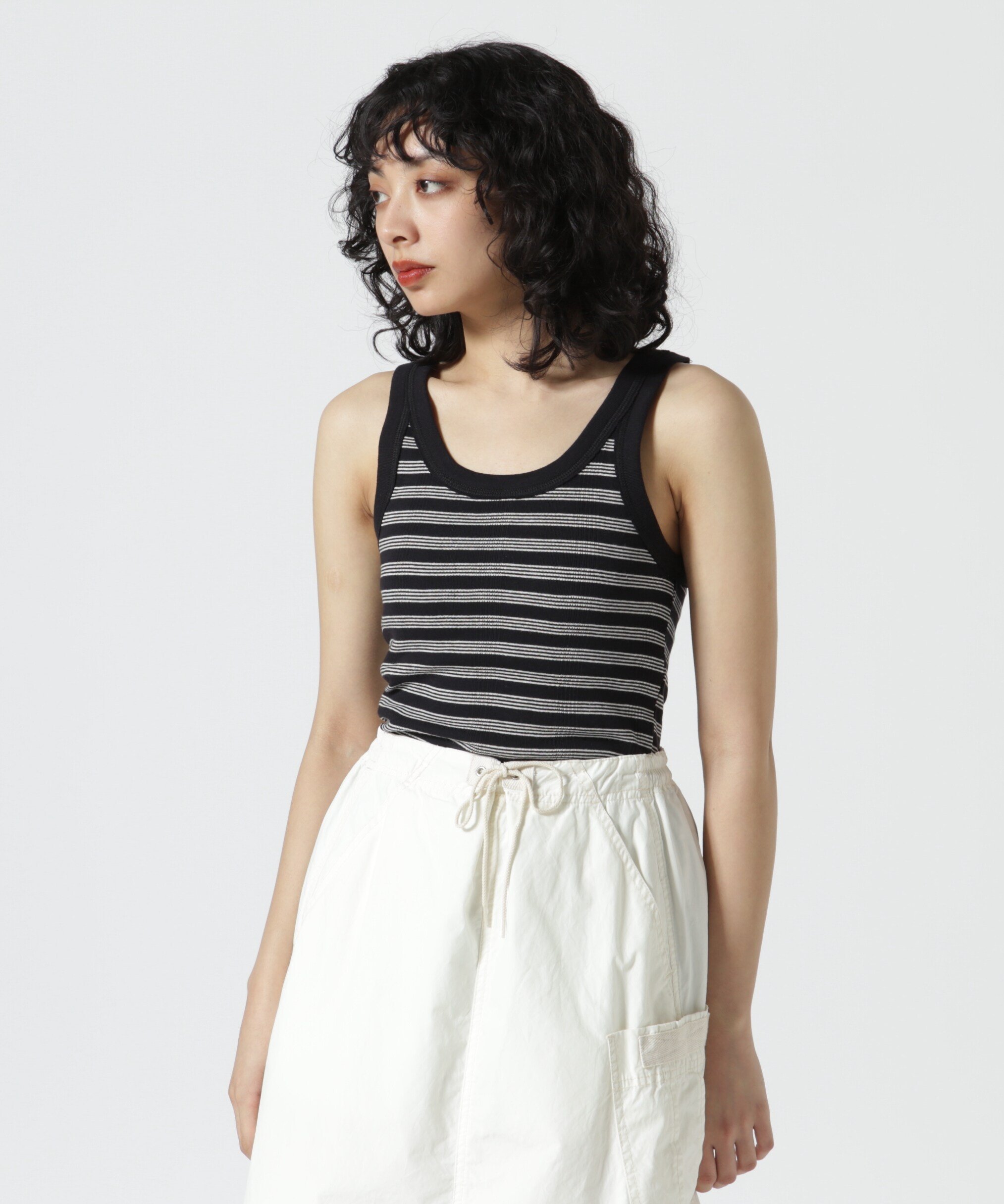 HYSTERIC vixen girl タンクトップ ホワイト HYSTERIC GLAMOUR（ヒステリックグラマー）の「VIXEN GIRL