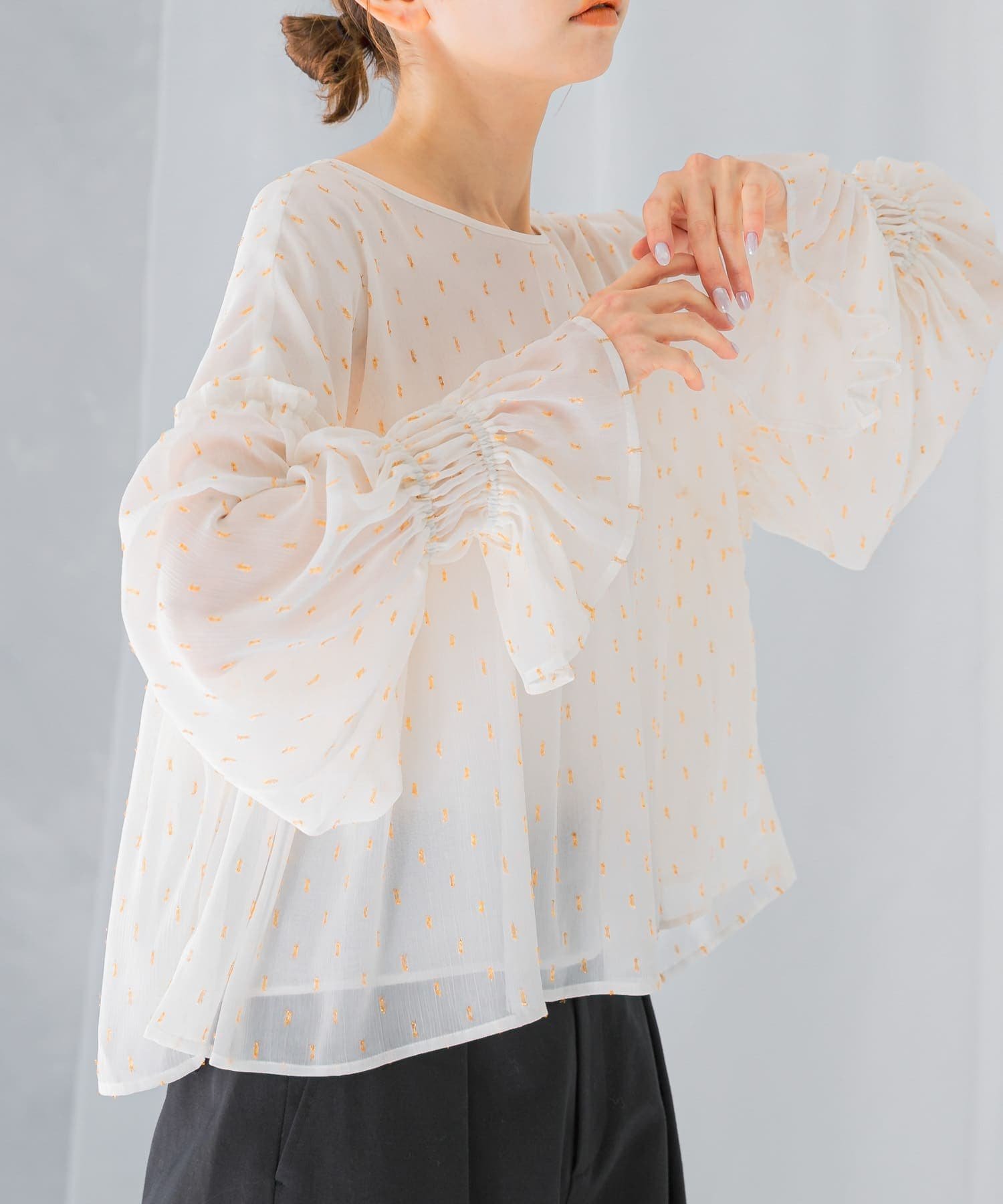 URBAN RESEARCH ROSSO / アーバンリサーチ ロッソ ウォッシャブルハイネックレースブラウス ウォッシャブルハイネックレースブラウス[RAA4-23K403]｜URBAN