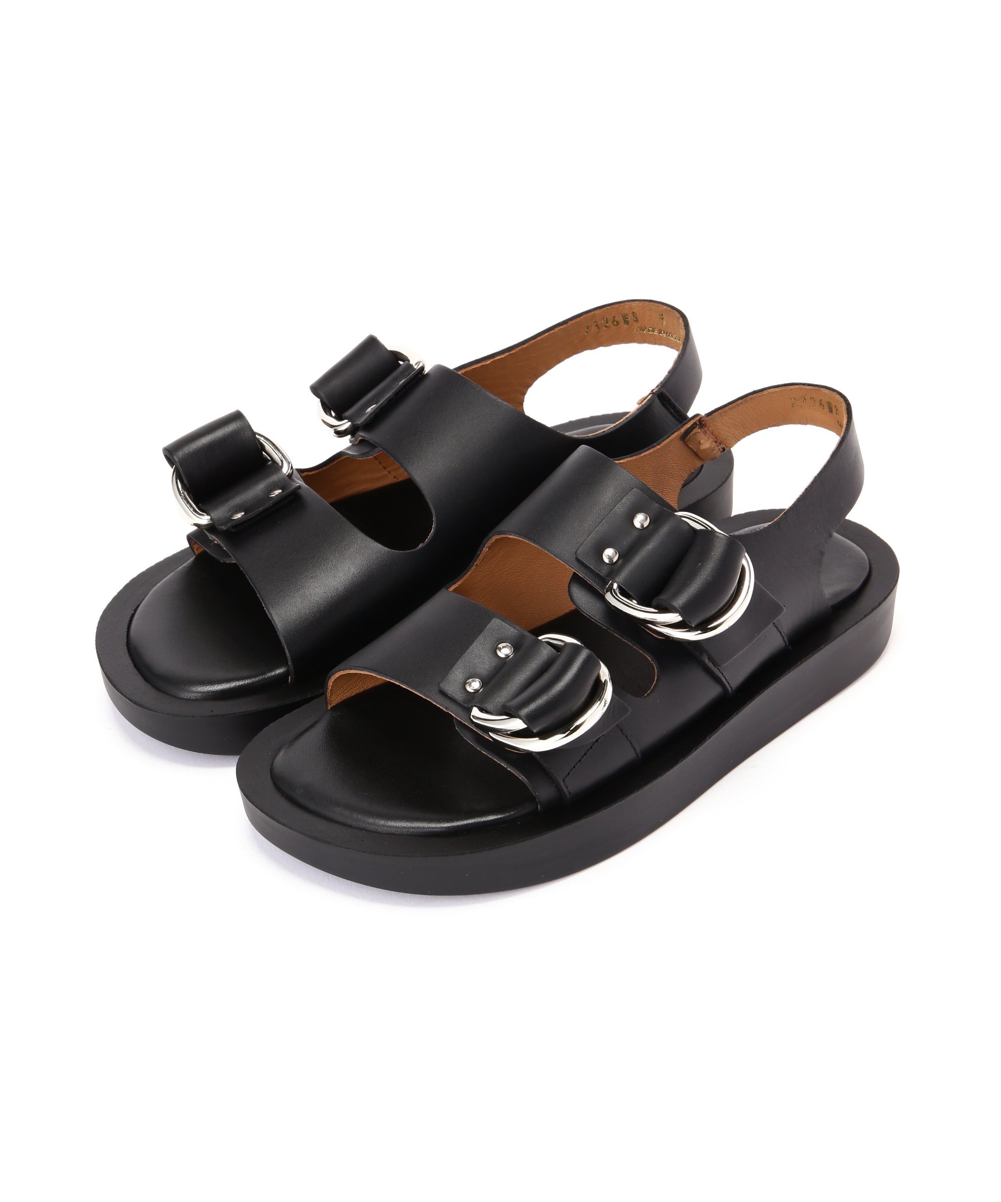 【SALE／30%OFF】BEAVER CAMINANDO/カミナンド DOUBLE RING PLATFORM SANDALS ビーバー シューズ・靴 その他のシューズ・靴 ブラック ホワイト【送料無料】画像