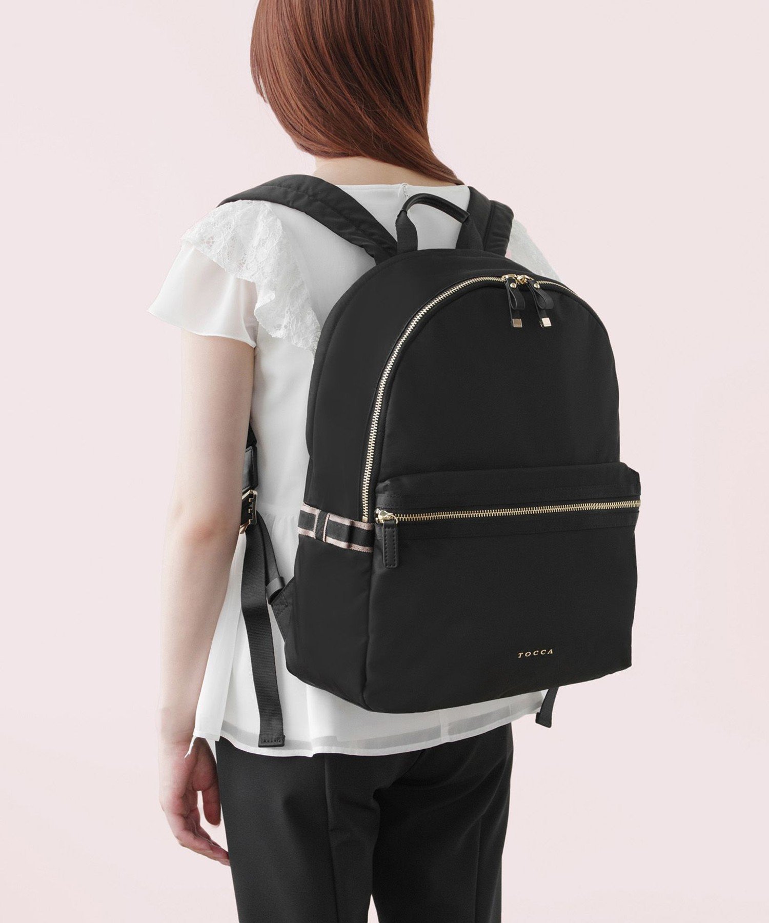 TOCCA 【A4サイズ対応・PCポケット付き】SIDE RIBBON BACKPACK バック 