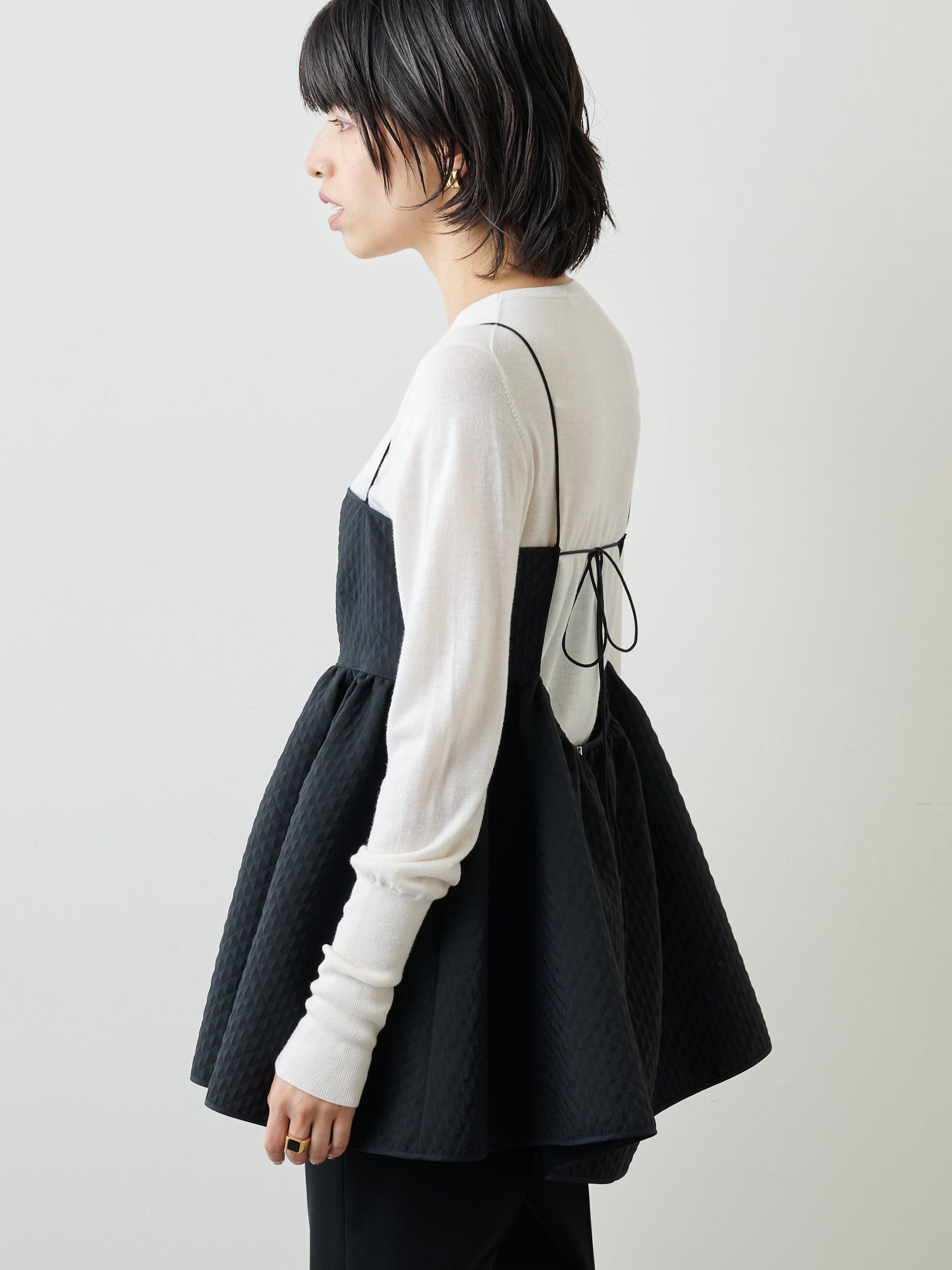 Whim Gazette ジャガードキャミブラウス ウィム ガゼット トップス 