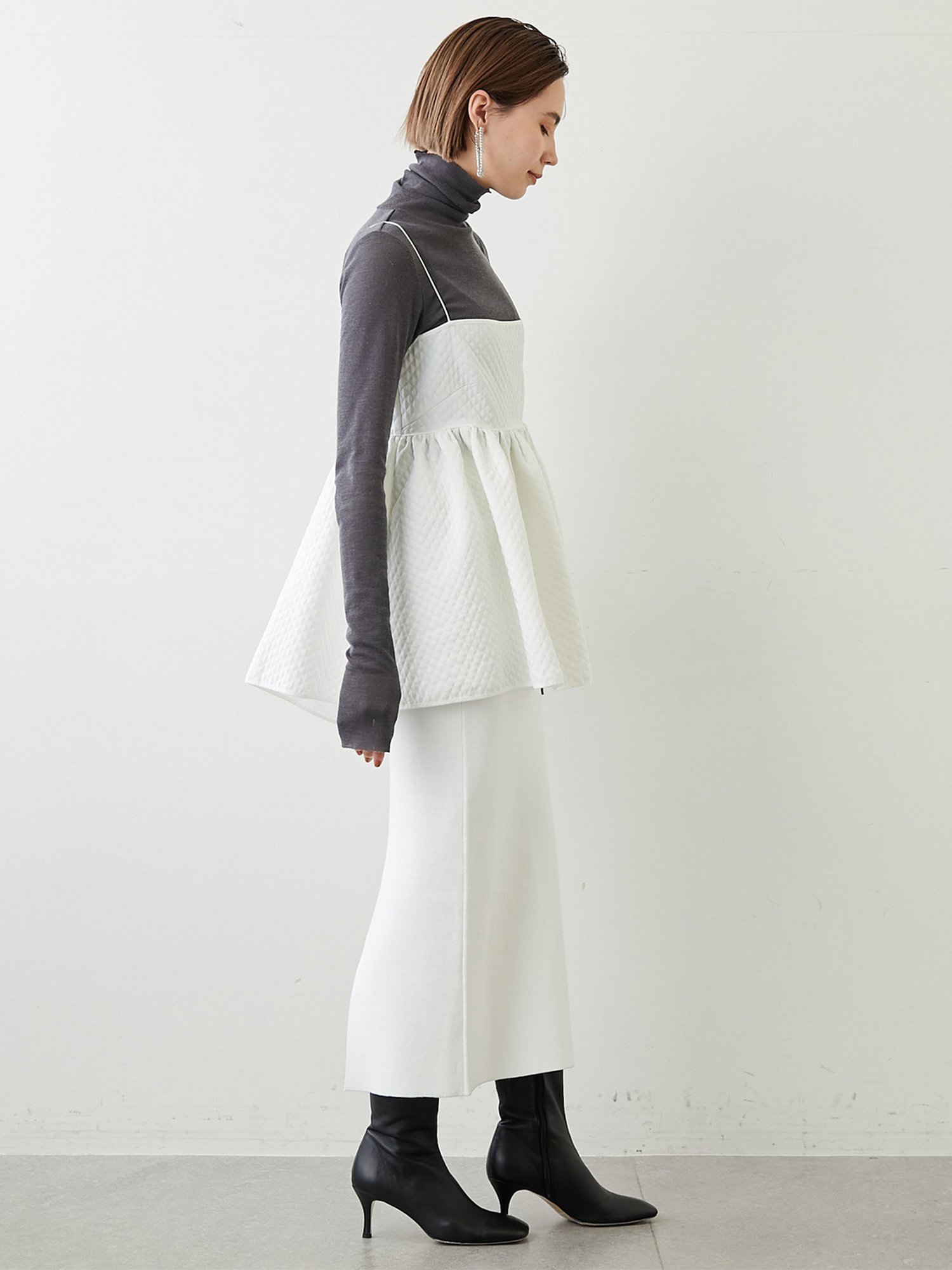 Whim Gazette ジャガードキャミブラウス ウィム ガゼット トップス 