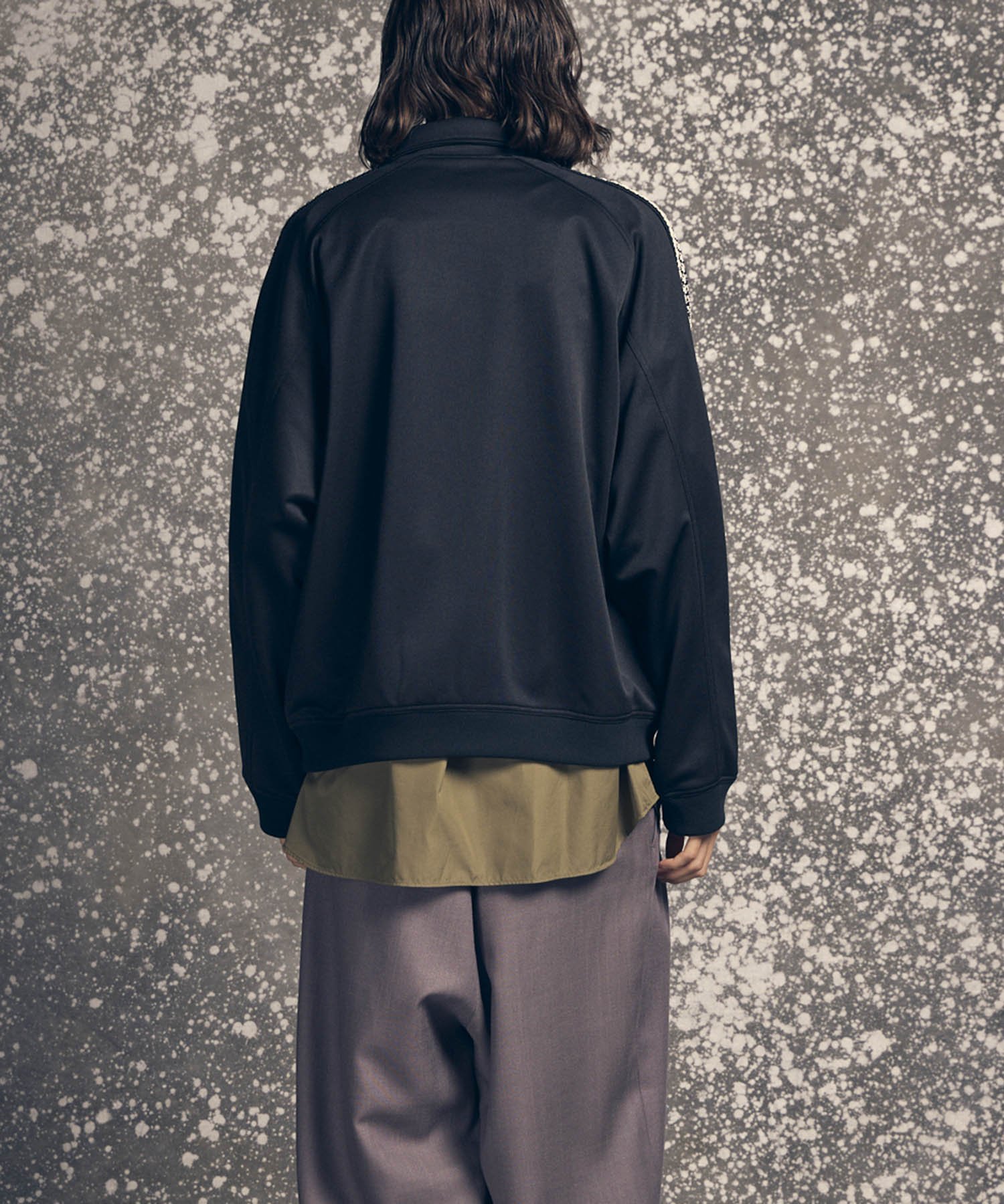 MAISON SPECIAL Prime-Over Crochet Line Track Jacket メゾン
