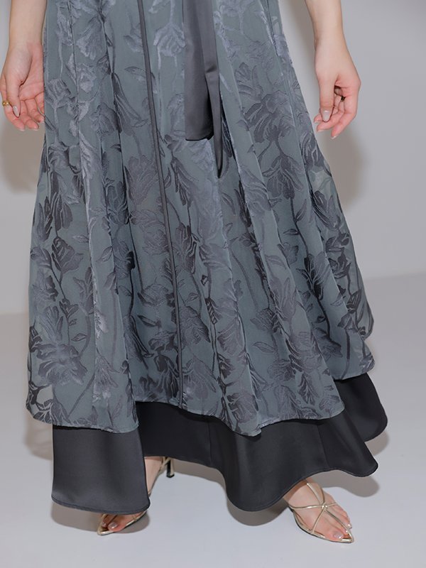 anuans オパールレイヤードフレアワンピース アニュアンス ワンピース