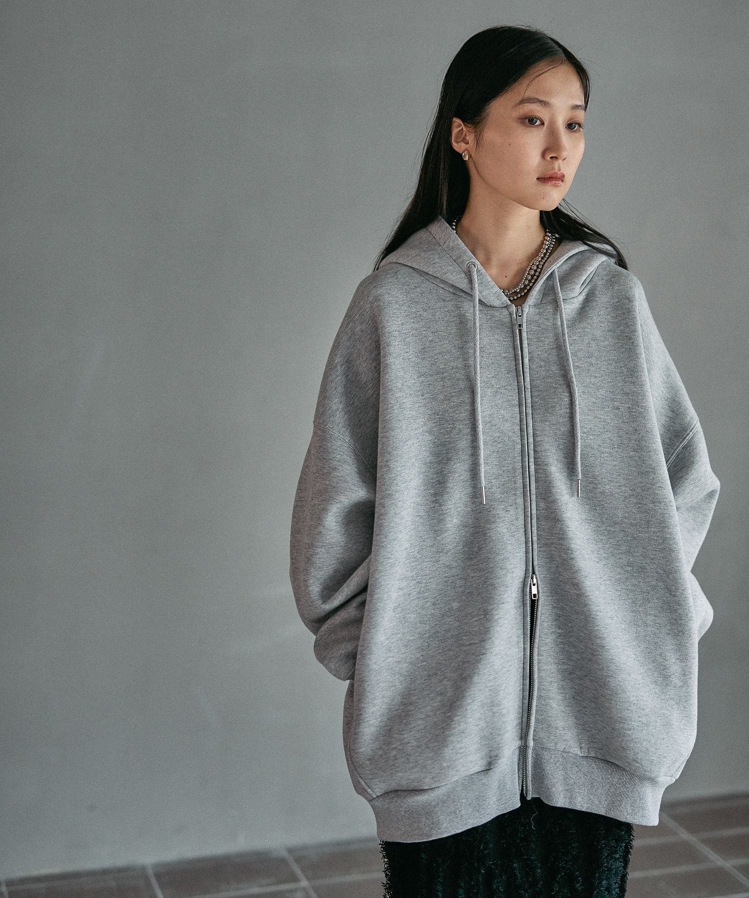 レプシィム　LEPSIM　パフエアZIPBIGフーディー　パーカー　ブラック新作 楽天市場】パフエアZIPBIGフーディー LEPSIM レプシィム