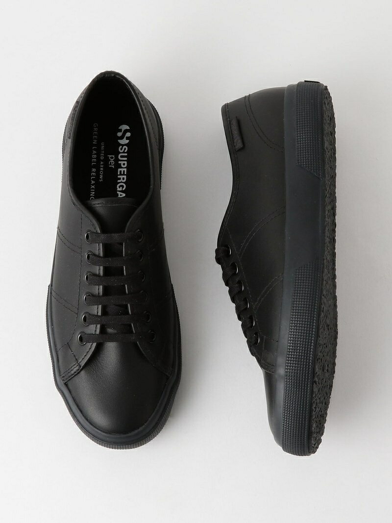 SALE／40%OFF】UNITED ARROWS green label relaxing 別注 [ スペルガ ] SUPERGA GLR 2750  MONO レザー スニーカー ユナイテッドアローズ グリーンレーベルリラクシング シューズ スニーカー/スリッポン ブラック ホワイト【送料無料】