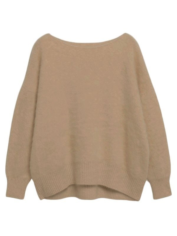 anuans ラクーンボートネックニットプルオーバー アニュアンス