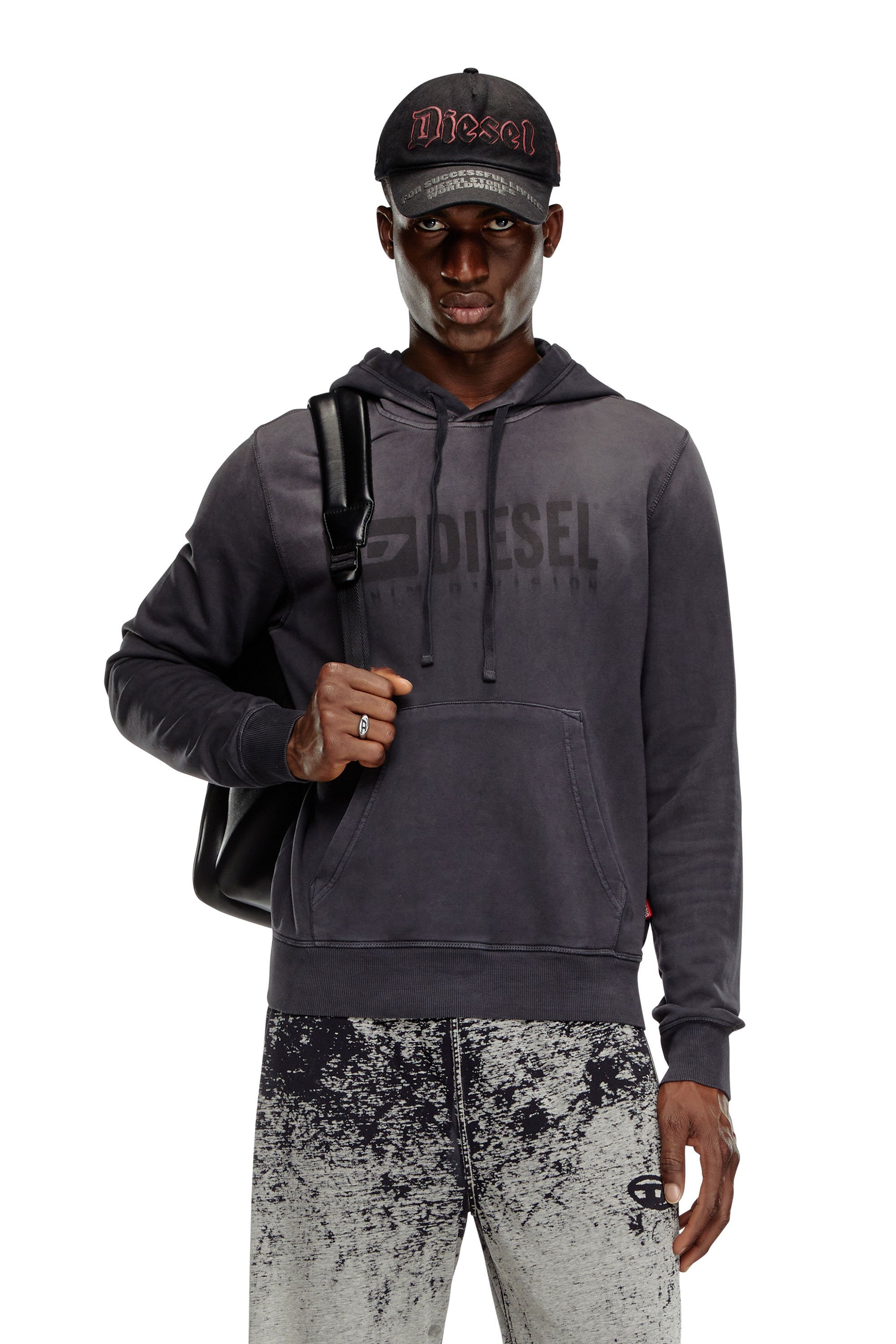 楽天市場】DIESEL メンズ フーデッドスウェット ダメージ加工