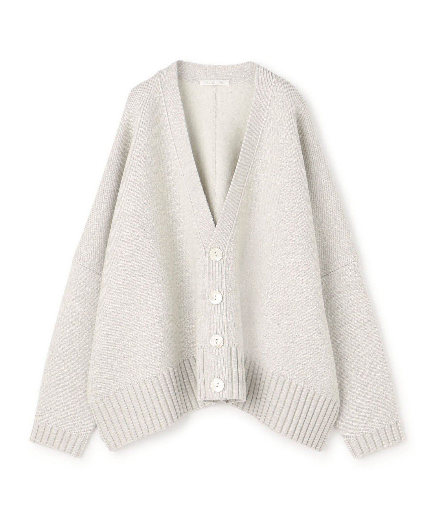 美品　GALERIE VIE キッドモヘアＶネックカーディガン　ブラック キッドモヘア Vネックカーディガン｜トゥモローランド 公式通販