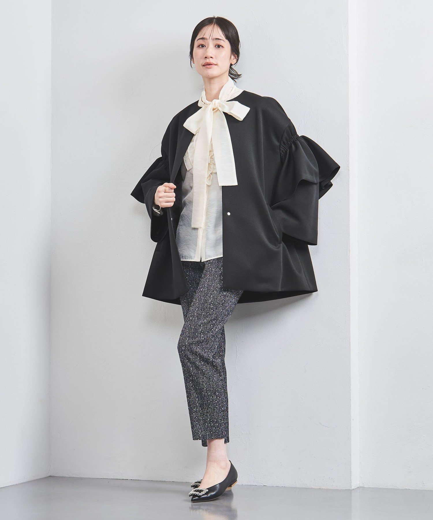 UNITED ARROWS SPONGY フレアスリーブ コート ユナイテッドアローズ